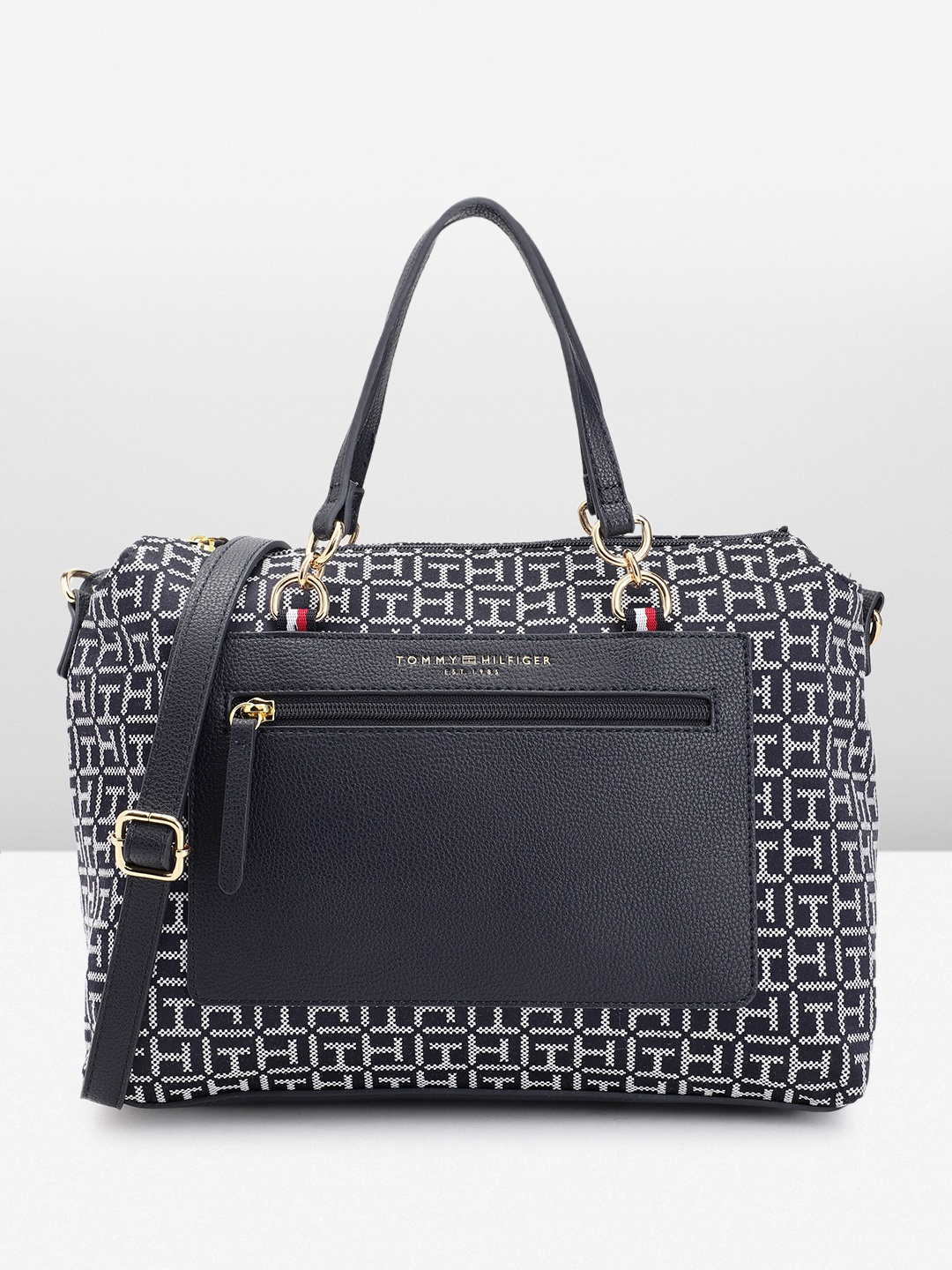 

Tommy Hilfiger Structured Handheld Bag, Navy blue