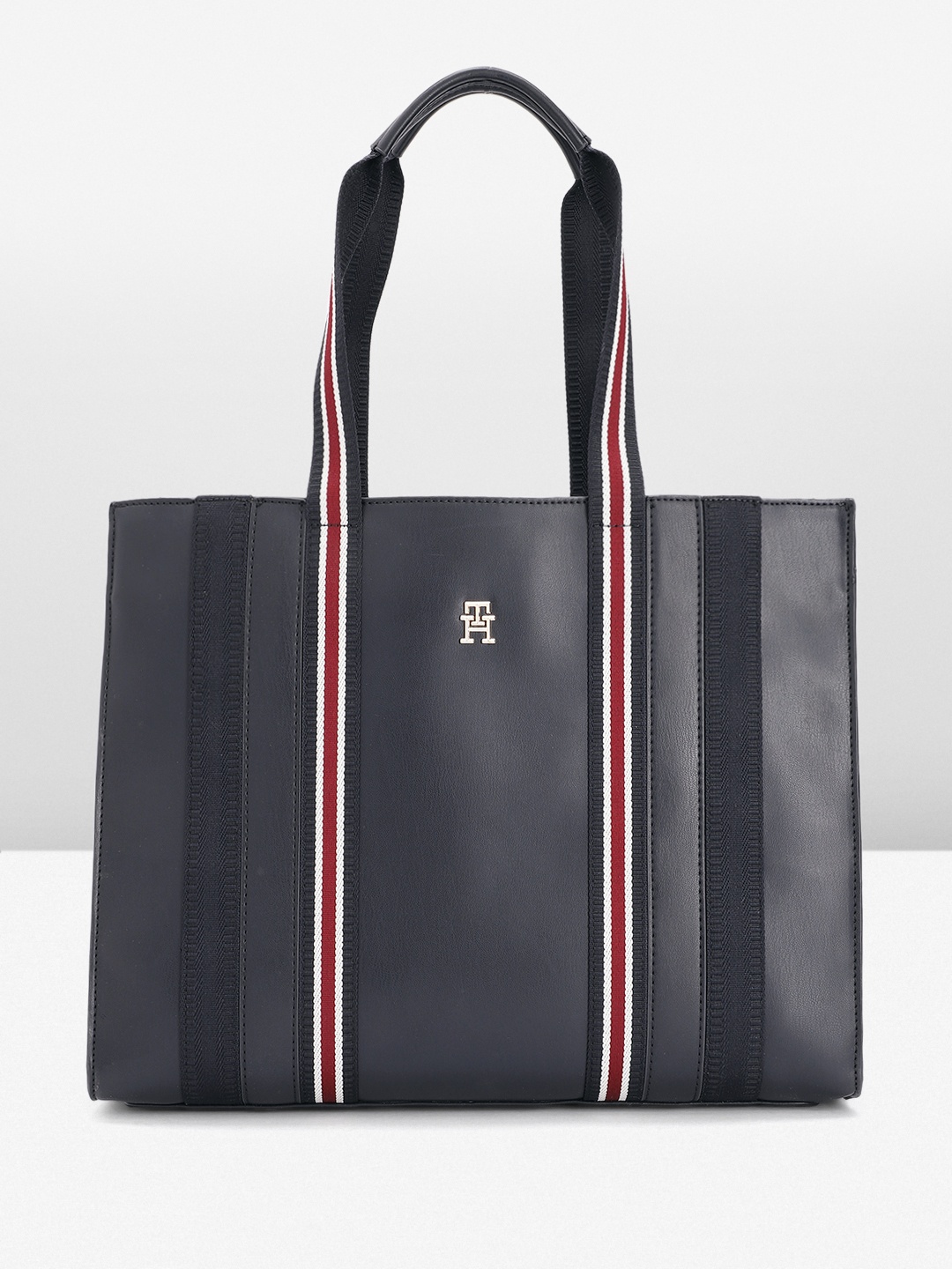 

Tommy Hilfiger Striped Shopper Tote Bag, Navy blue