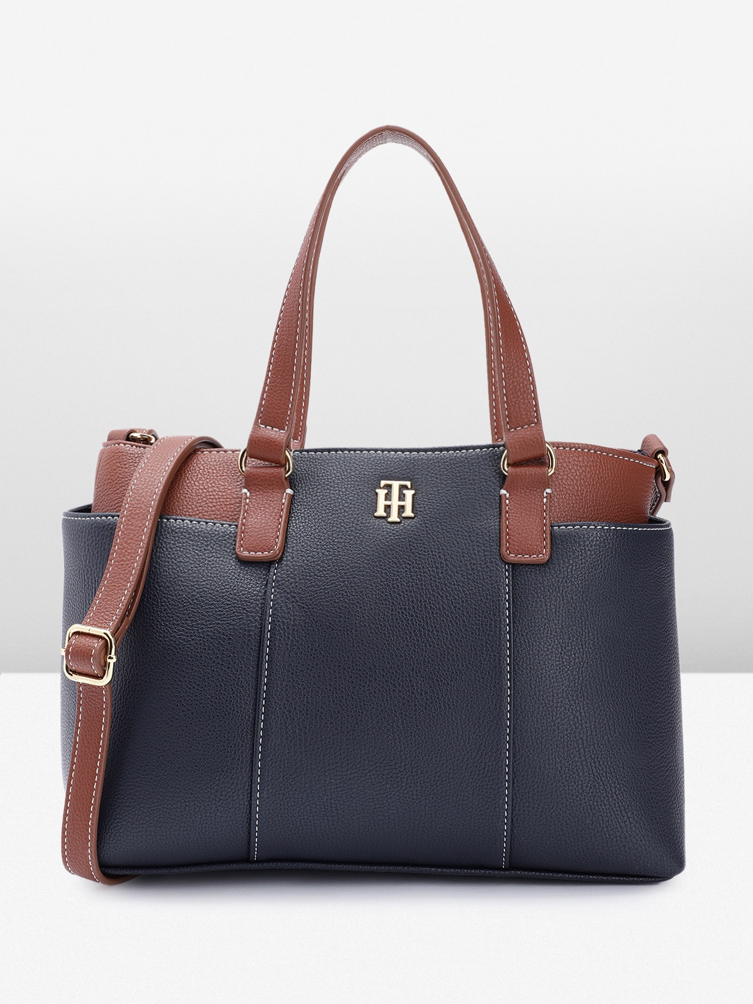 

Tommy Hilfiger Structured Handheld Bag, Navy blue