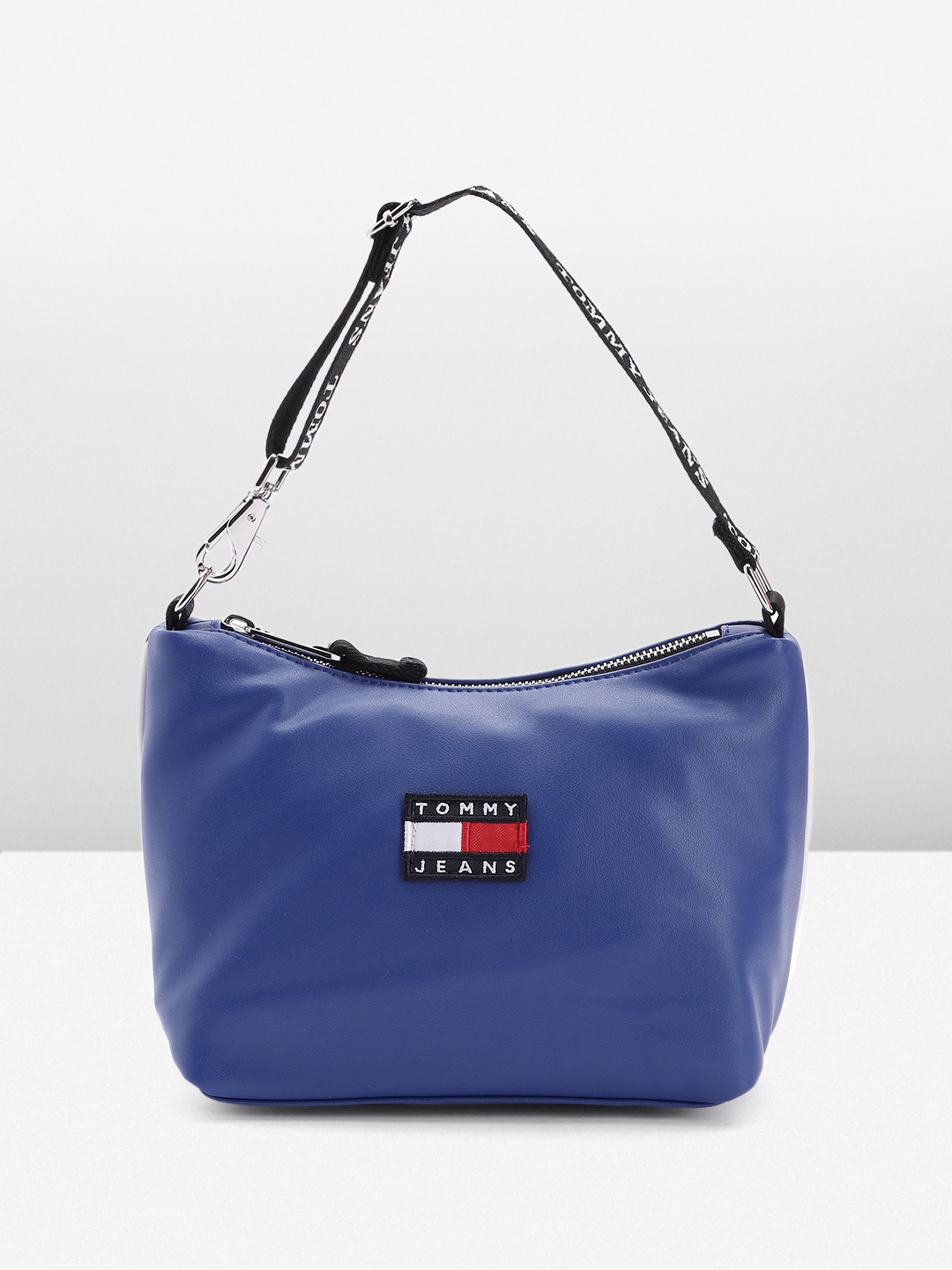 

Tommy Hilfiger Solid Structured Mini Shoulder Bag, Blue