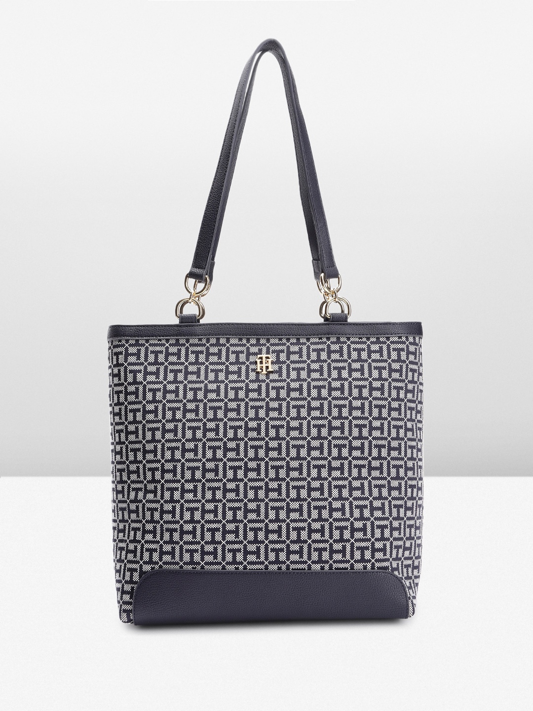 

Tommy Hilfiger THELMA II Brand Logo Printed Shoulder Bag, Navy blue