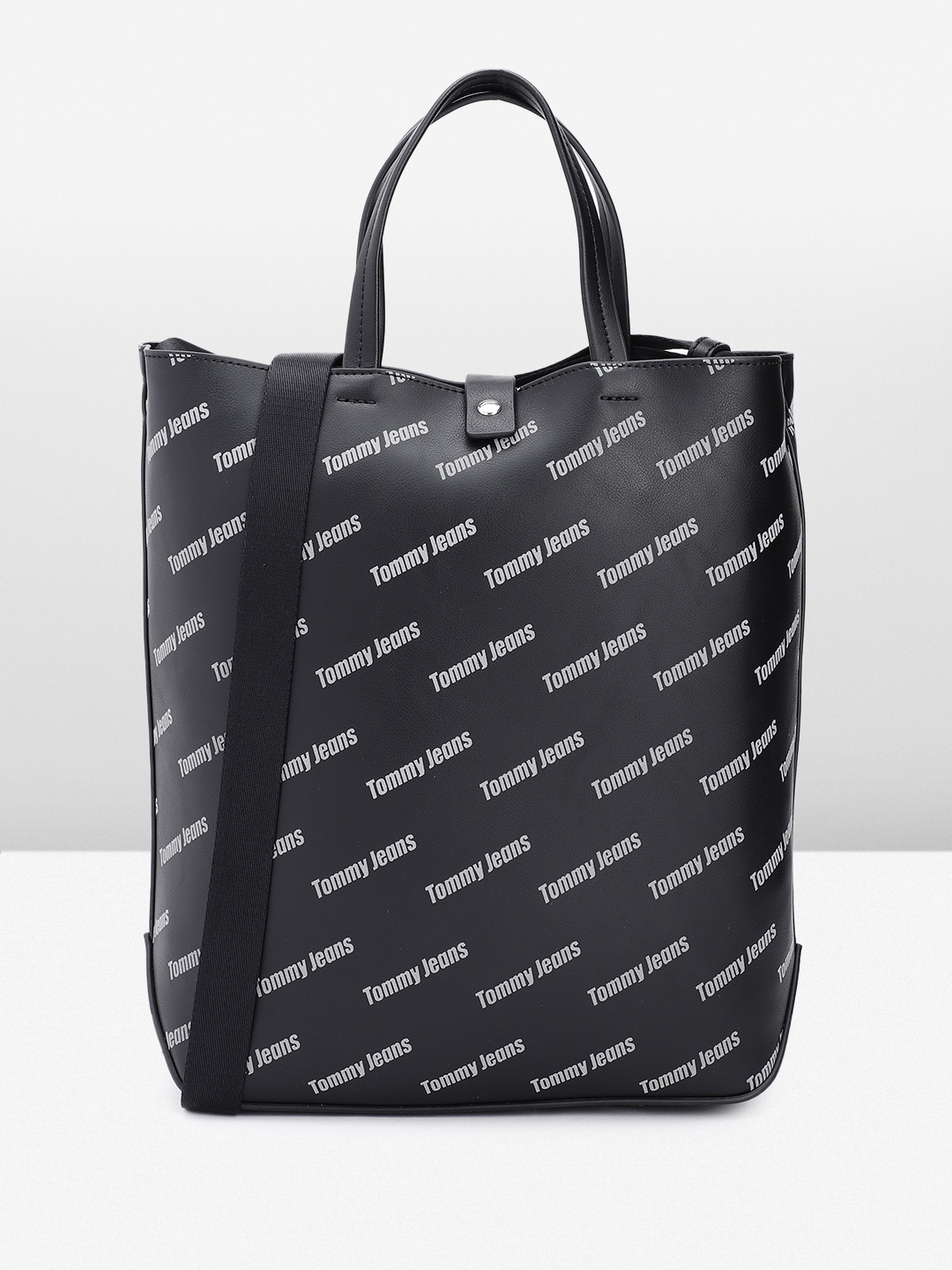 

Tommy Hilfiger Printed Handheld Bag, Black