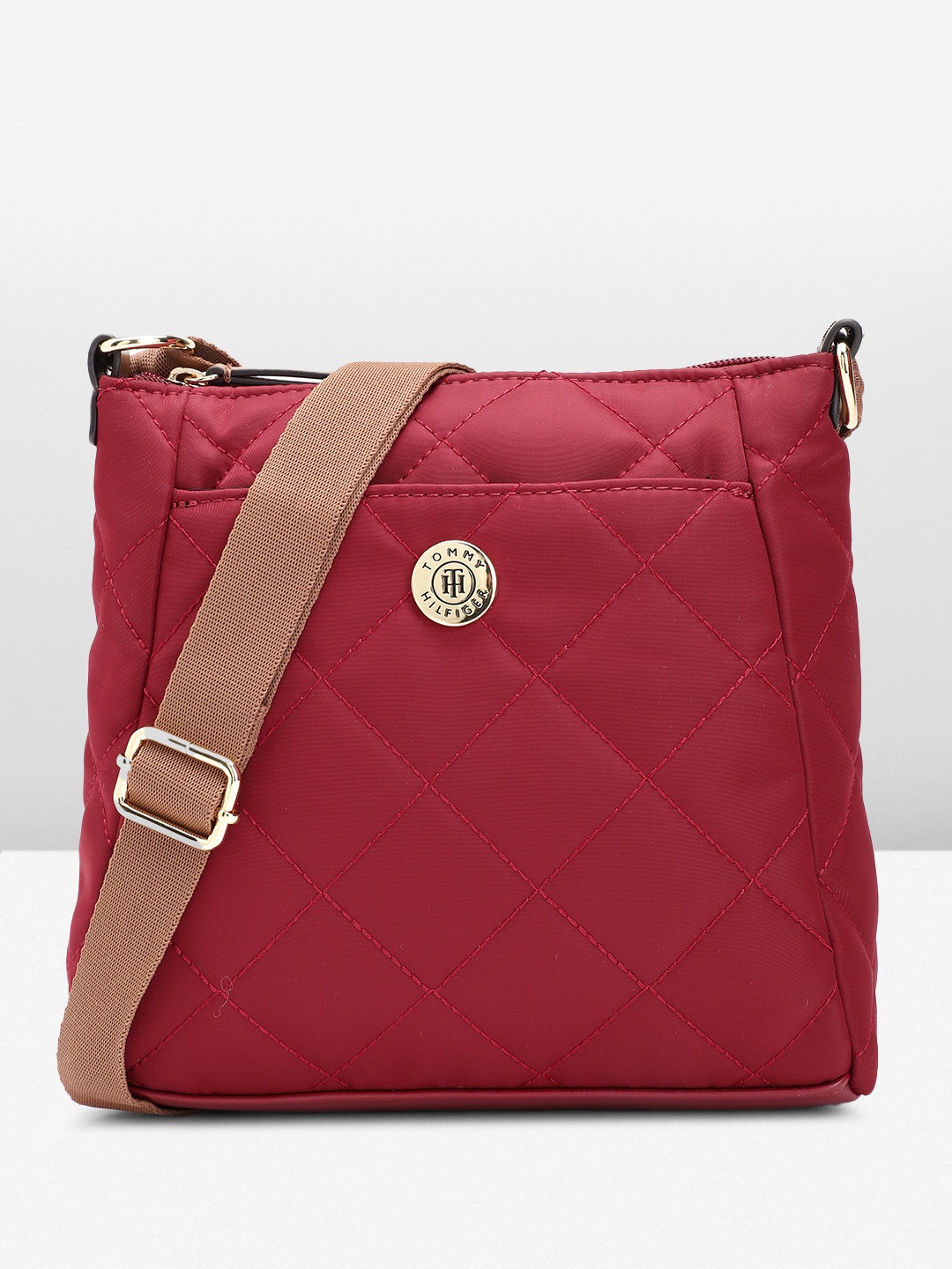 

Tommy Hilfiger Quilted Sling Bag, Red