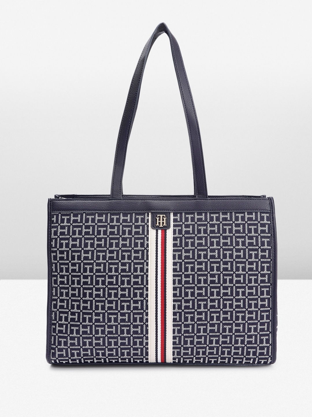 

Tommy Hilfiger MARGOT II Brand Logo Printed Shoulder Bag, Navy blue