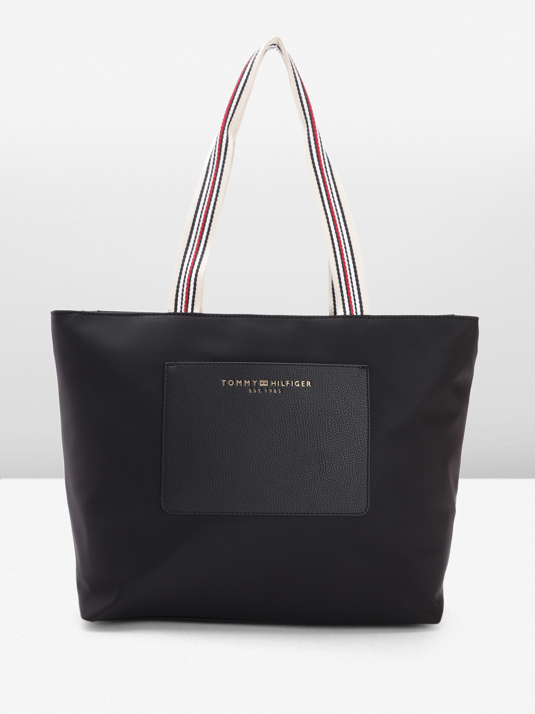 

Tommy Hilfiger Solid Structured Shoulder Bag, Black