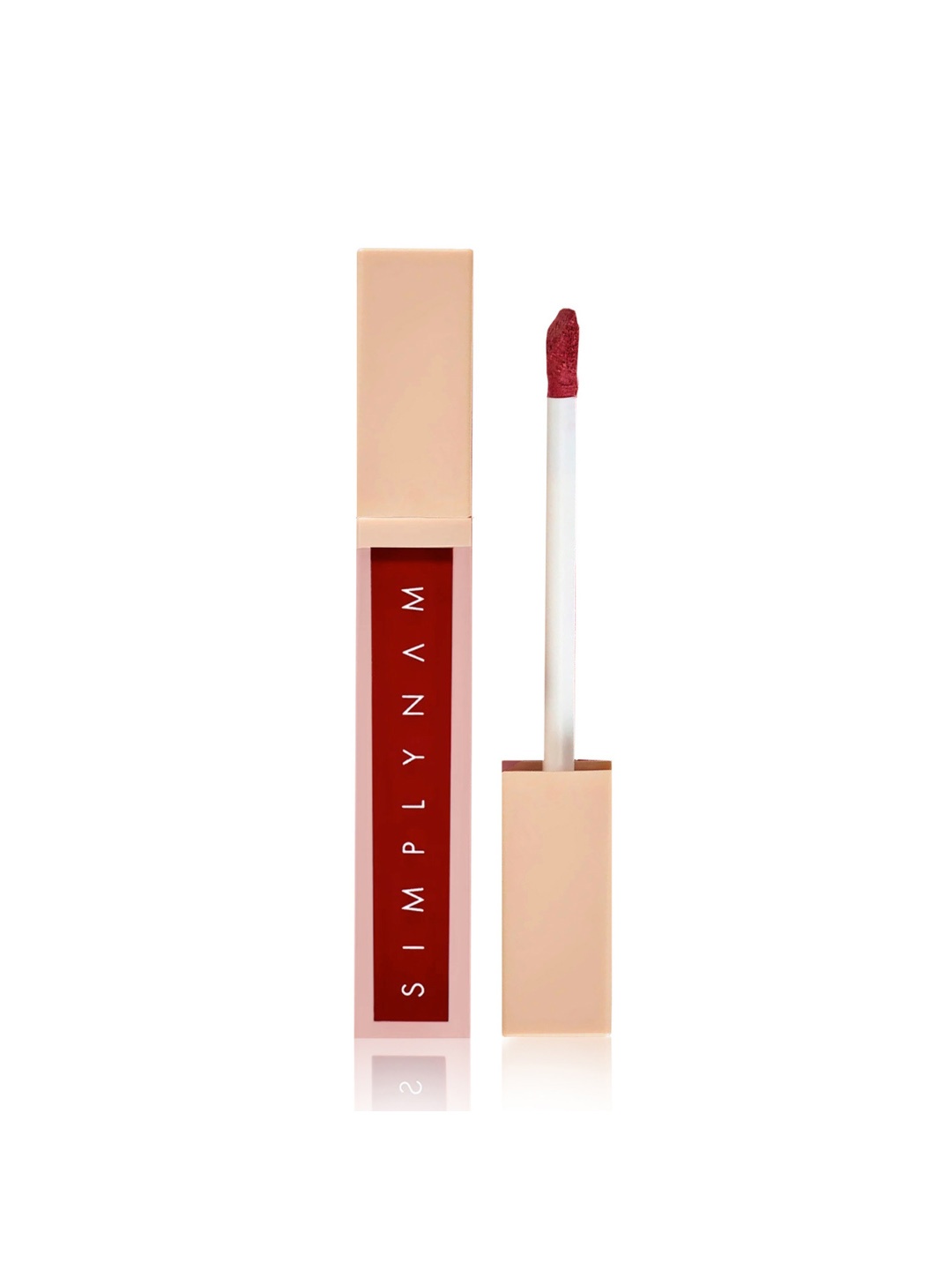 

Simply Nam Ultra-Soft Comfort Wear Matte Liquid Lipstick with Argan Oil 6ml - Poonam, Red
