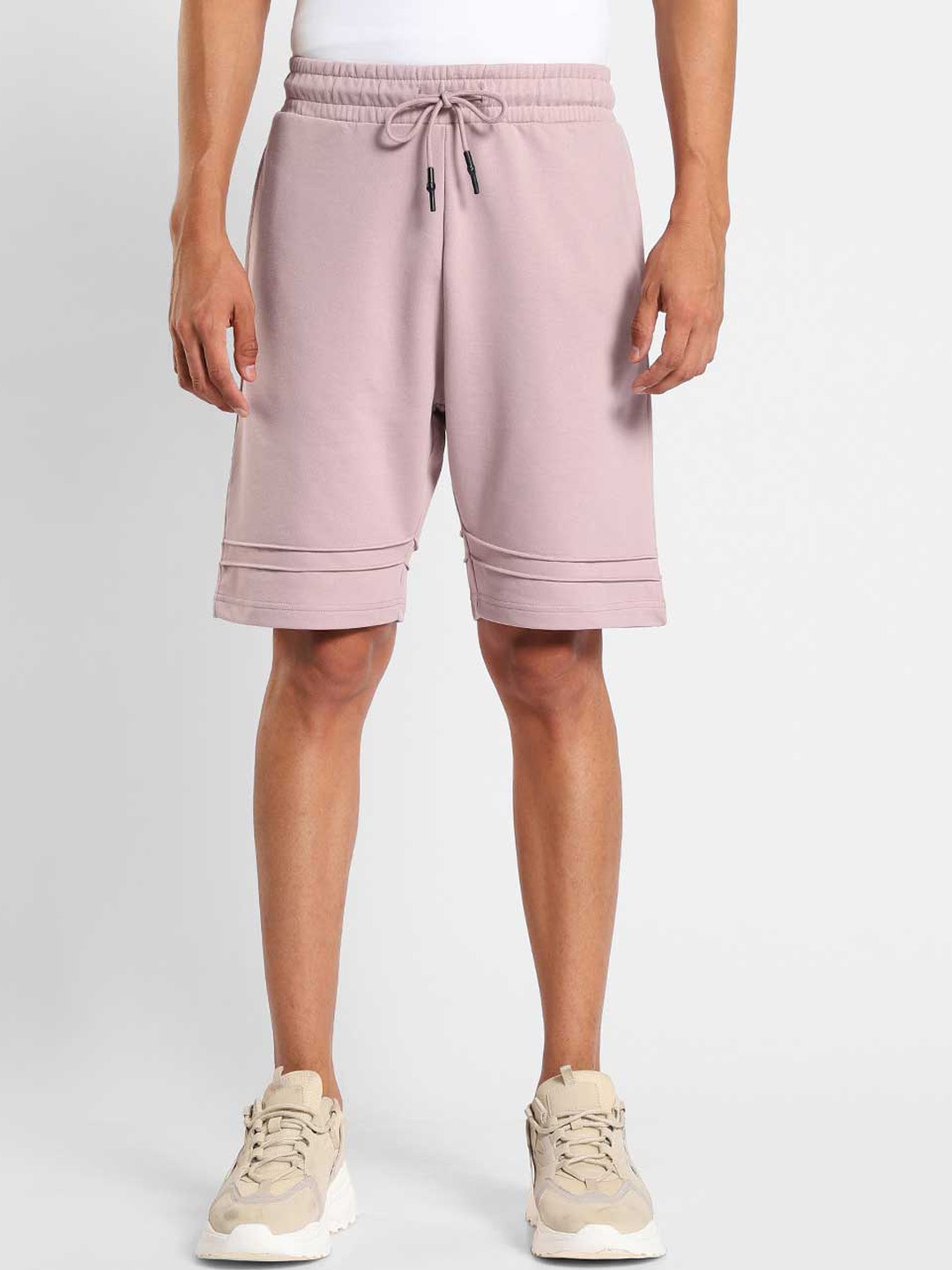

NOBERO Men Mid-Rise Regular Fit Shorts, Mauve