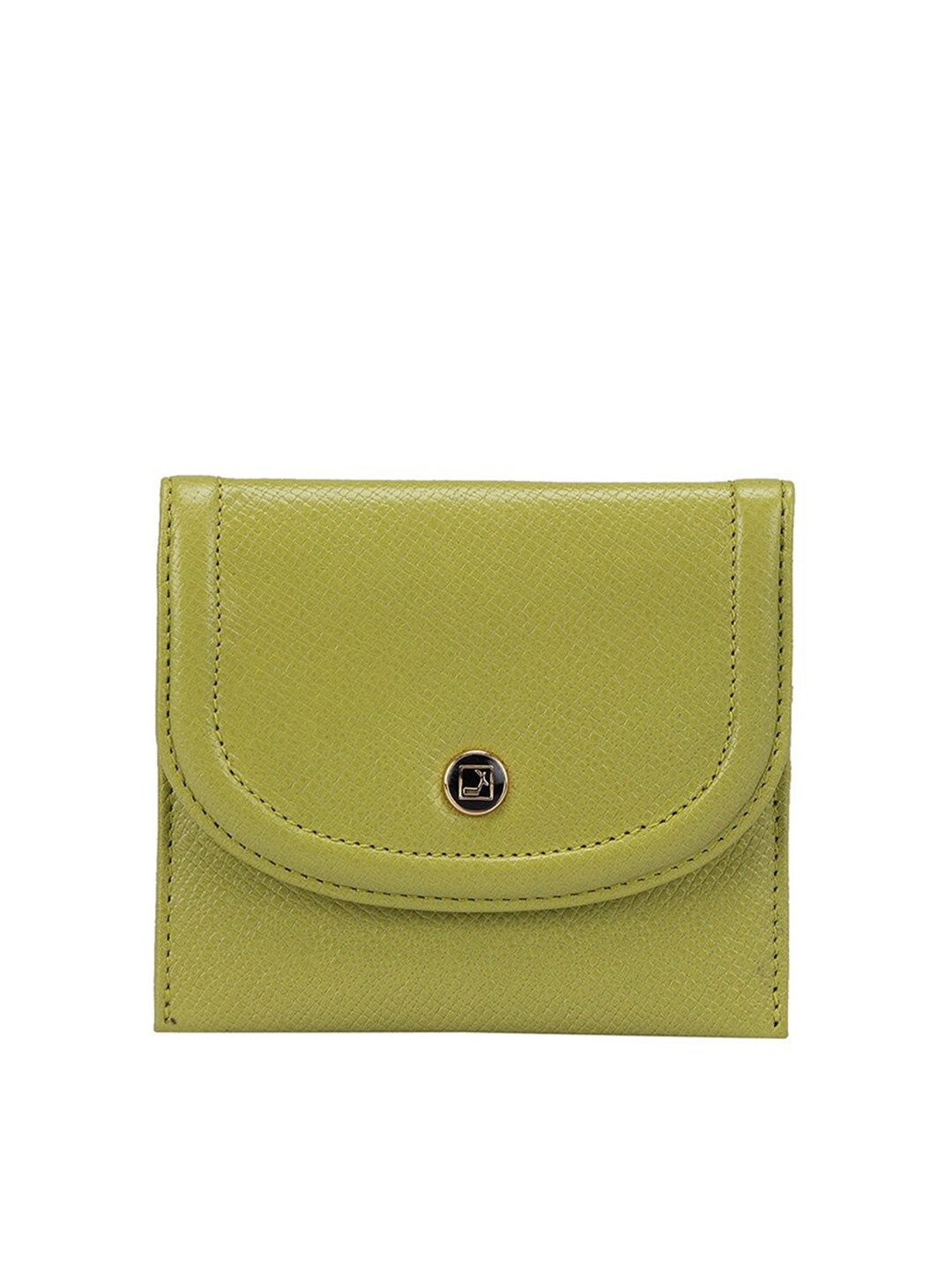 

Da Milano Textured Leather Card Holder, Yellow