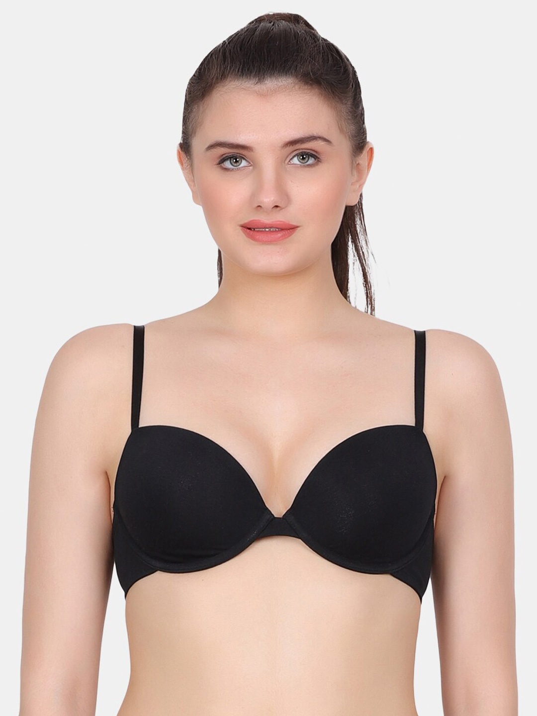 

Amour Secret Bra Full Coverage Underwired Lightly Padded, Black