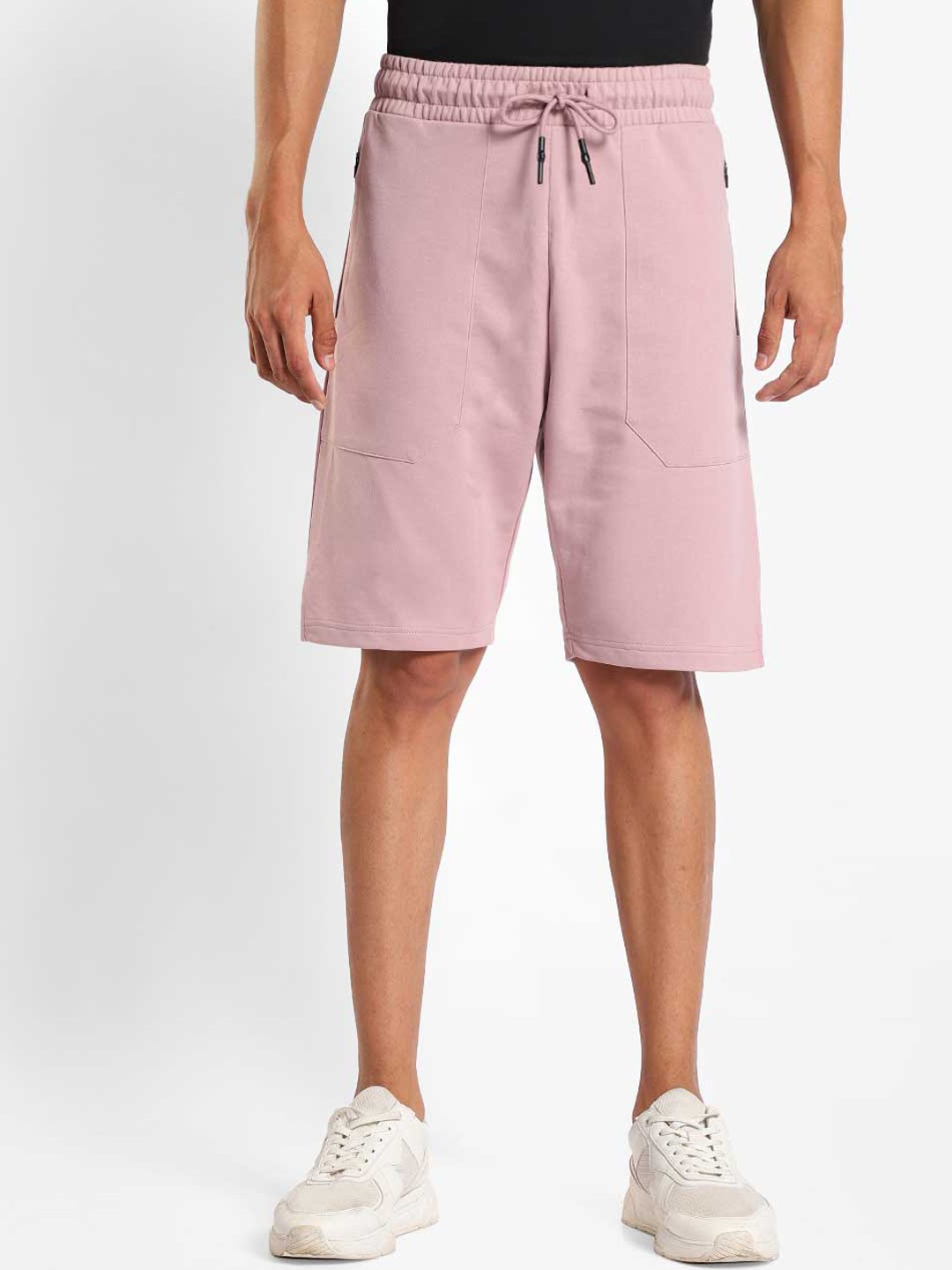 

NOBERO Men Loose Fit Cotton Regular Shorts, Mauve