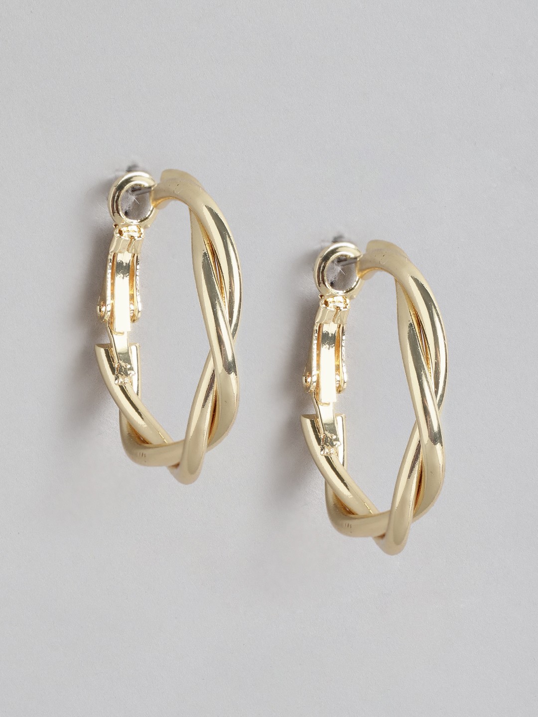 

DressBerry Circular Hoop Earrings, Gold