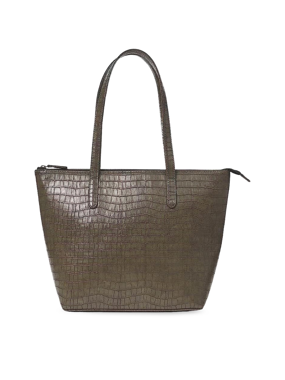 

Lychee bags Textured Oversized Structured Shoulder Bag, Olive