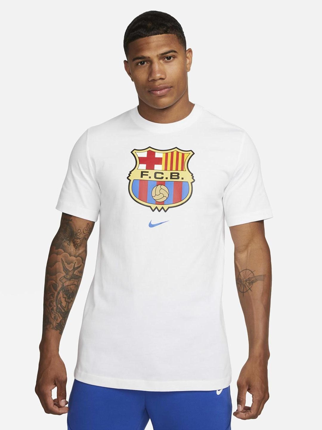 

Nike F.C. Barcelona Crest T-Shirt, White