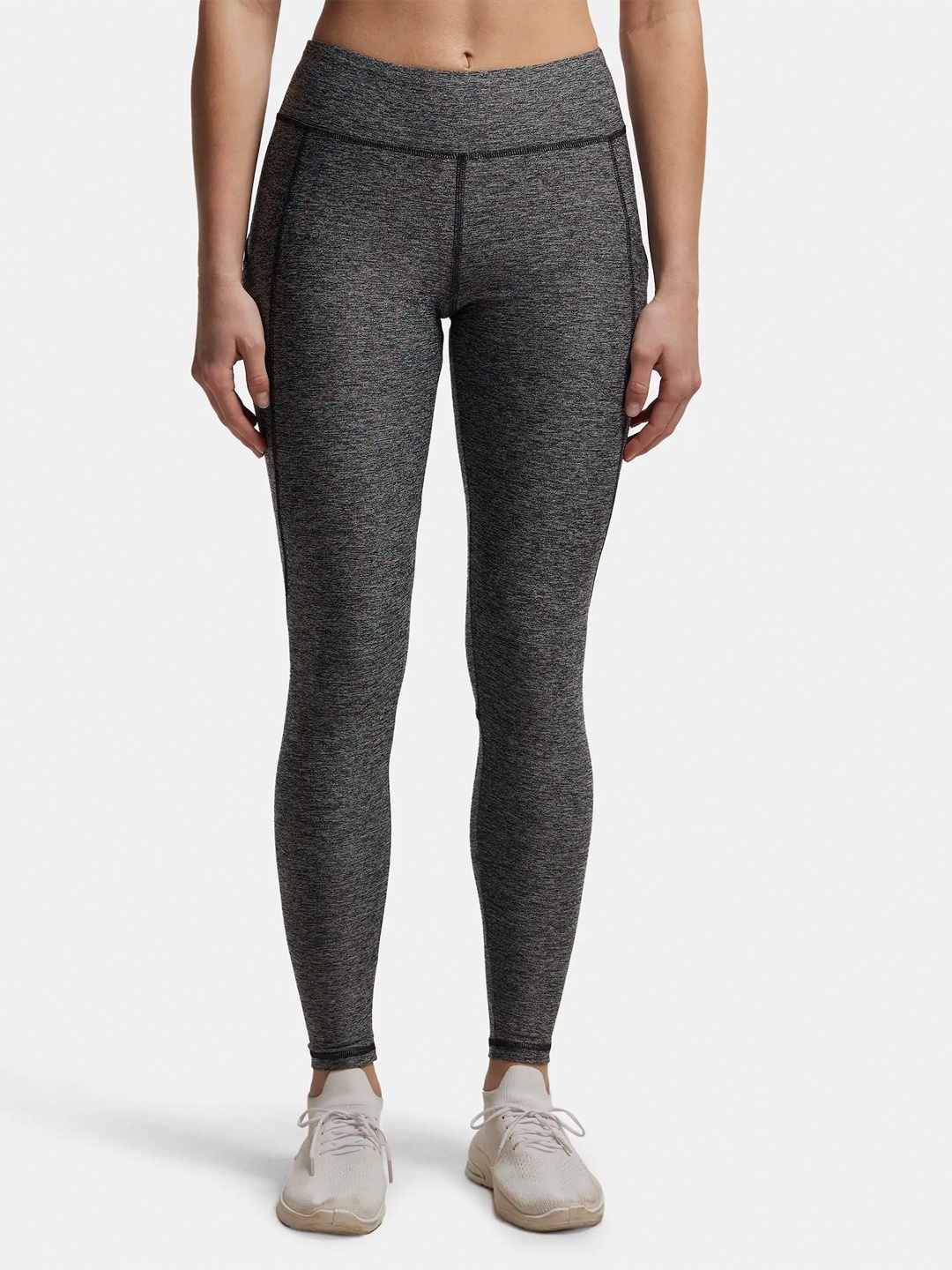 

Jockey Tactel Microfiber Stretch Performance Leggings-MW12, Black