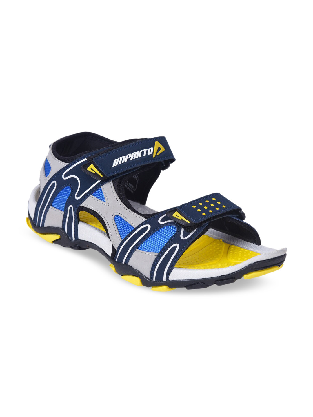 

IMPAKTO Men Colourblocked Synthetic Sports Sandals, Blue