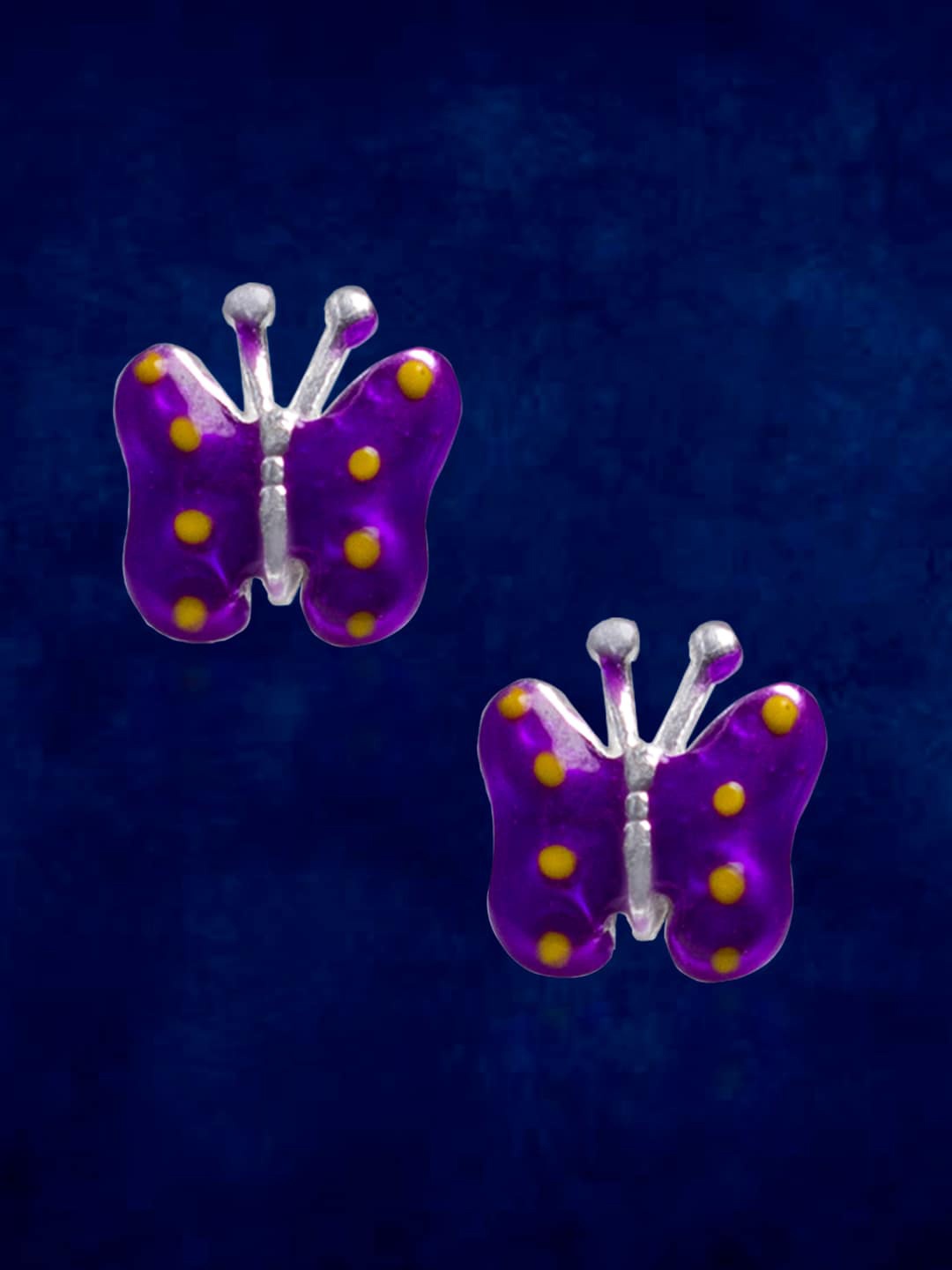 

Taraash Multicoloured Contemporary Studs Earrings, Silver