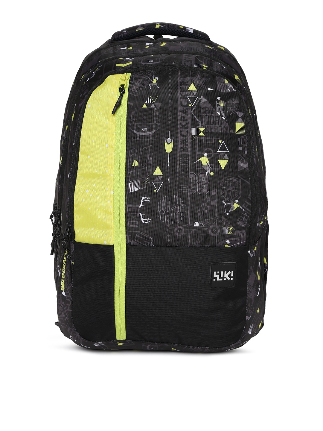 

Wildcraft Wiki 9 Jock Unisex Black & Lime Green Graphic Backpack