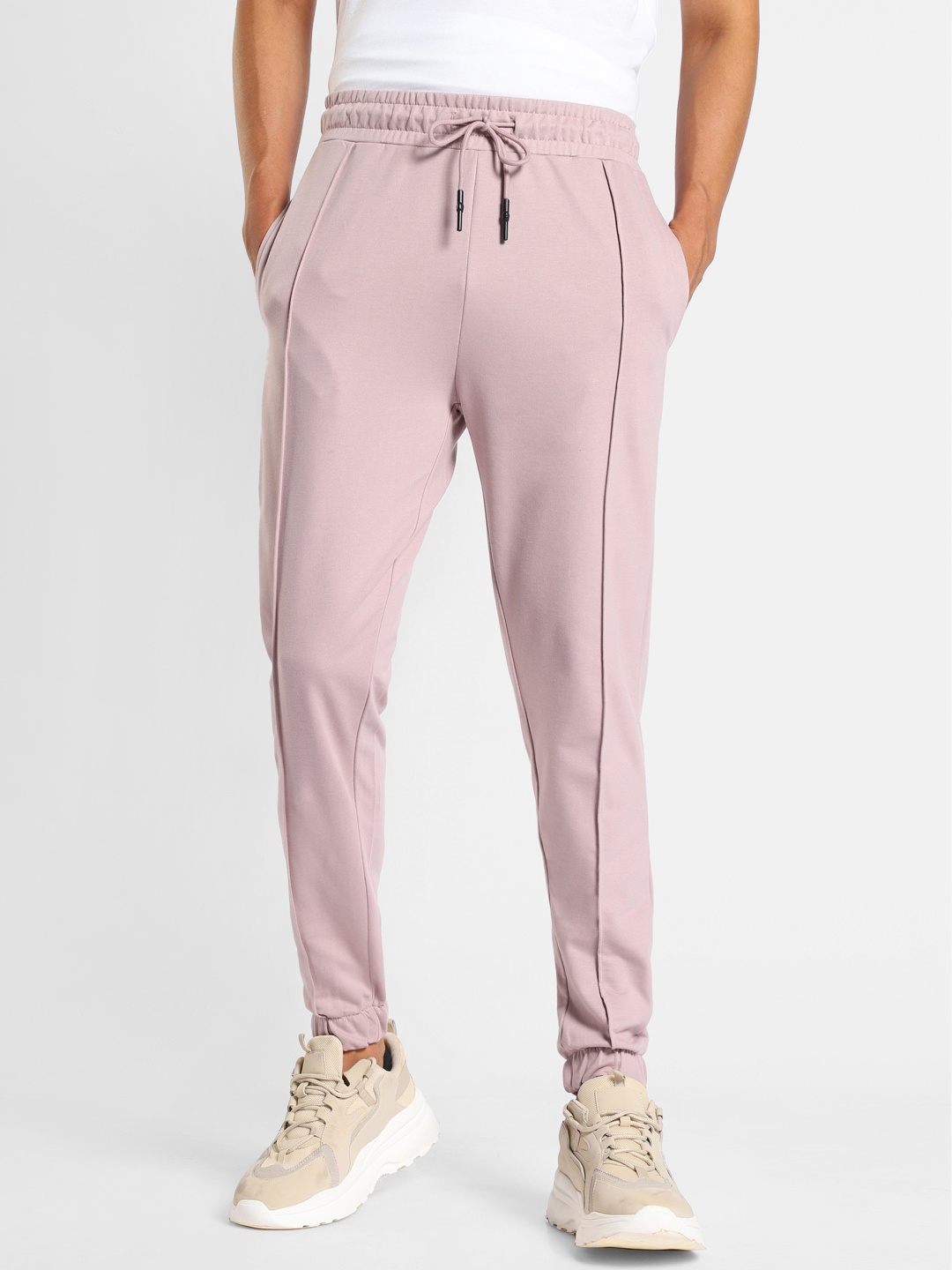 

NOBERO Men Relaxed-Fit Joggers, Mauve