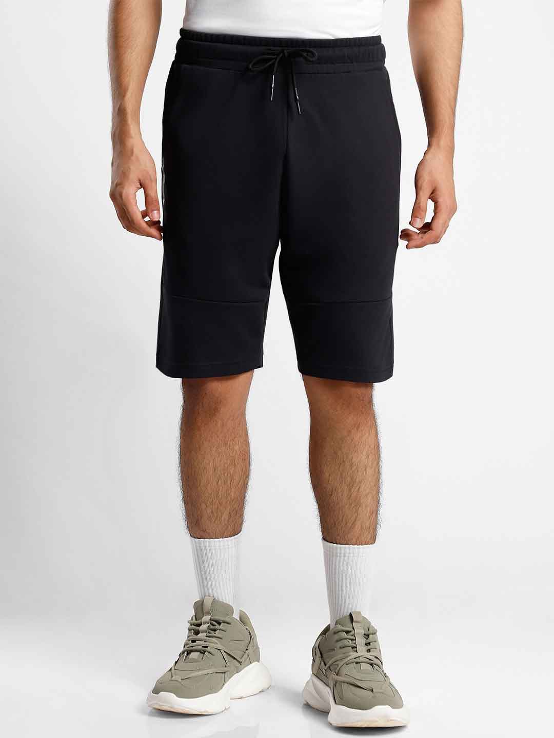 

NOBERO Men Mid-Rise Regular Fit Shorts, Black