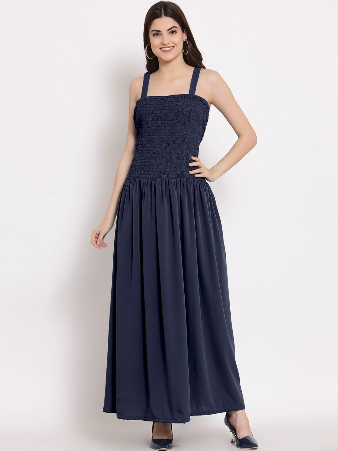 

PATRORNA Fit and Flare Maxi Dress, Blue