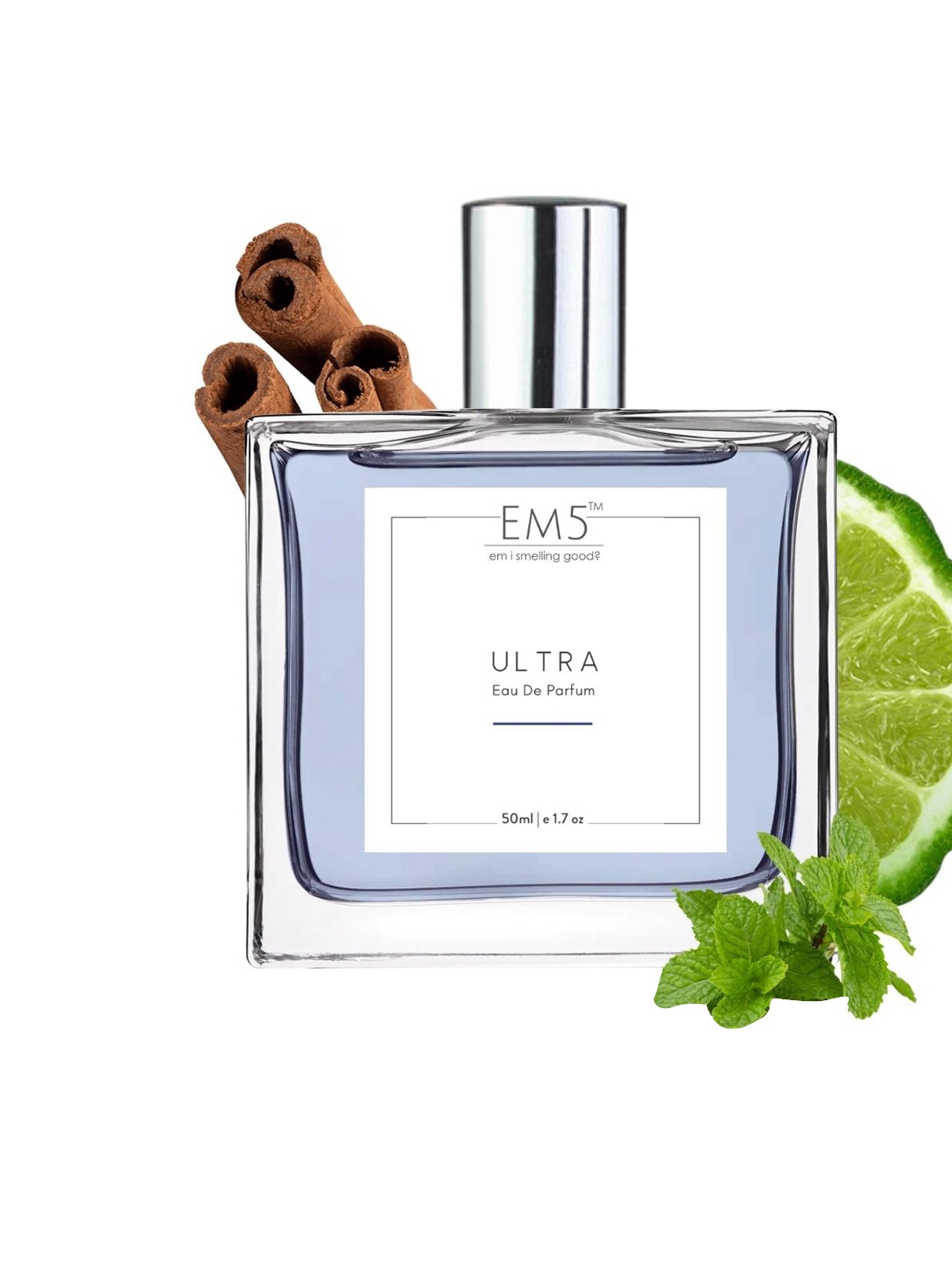 

EM5 Men Ultra Eau De Parfum 50ml, Transparent