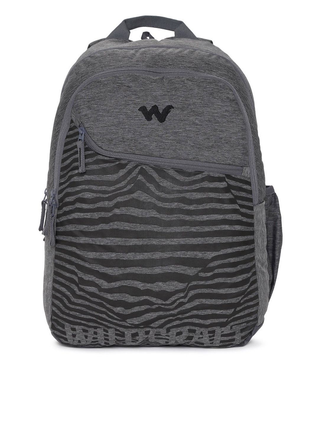 

Wildcraft 3 Wild Unisex Grey & Black Graphic Backpack