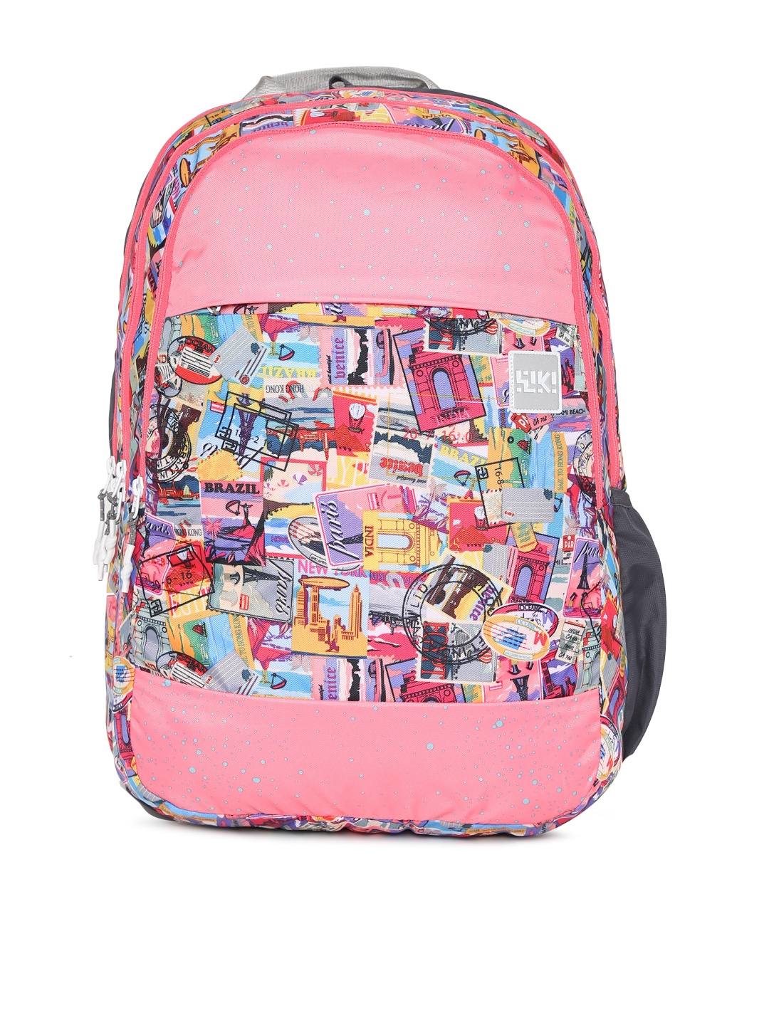 

Wildcraft Wiki 5 Stamp Unisex Pink Graphic Backpack