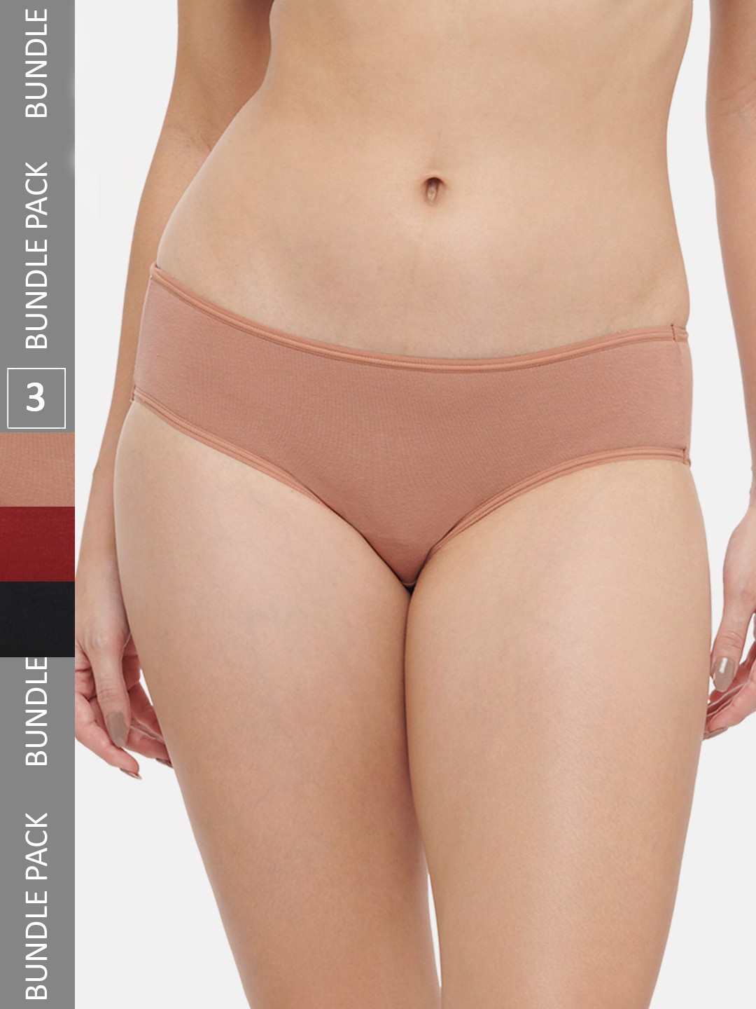 

Triumph Women Pack of 3 Midi Hipster Briefs M000153 K9, Nude