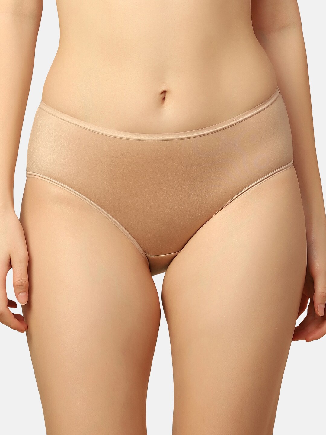 

Triumph Mid-Rise Seamless Hipster Briefs 756I548 5G, Beige