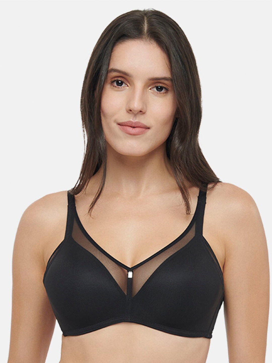 

Triumph Full Coverage Lightly Padded Seamless T-Shirt Bra With All Day Comfort, Black