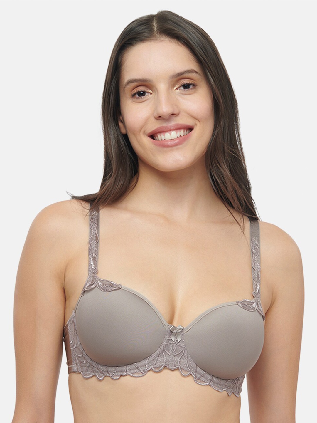 

Triumph Lightly Padded Underwired T-Shirt Bra All Day Comfort, Brown