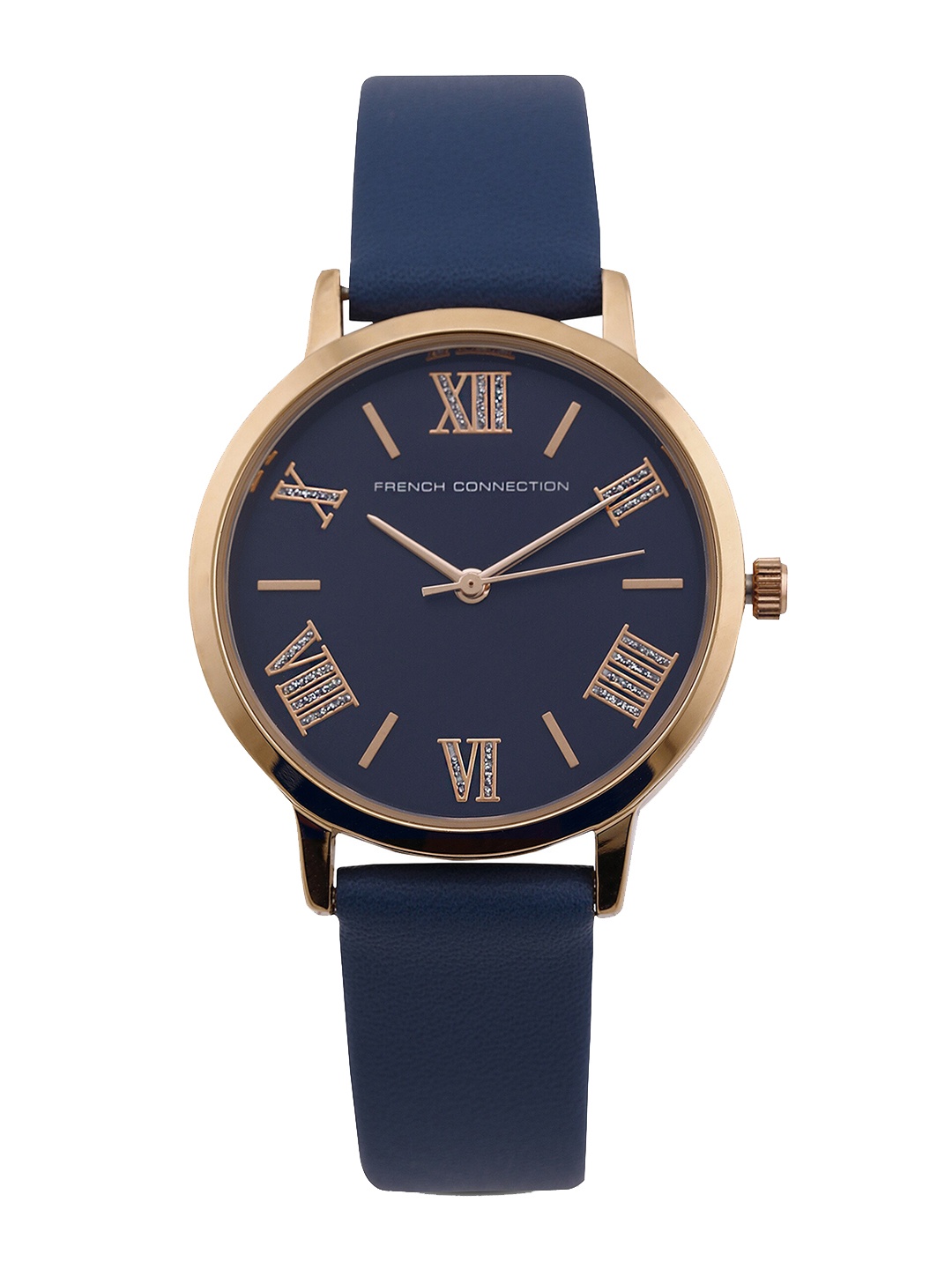 

French Connection Women Round Analogue Watch FCN00067C, Blue