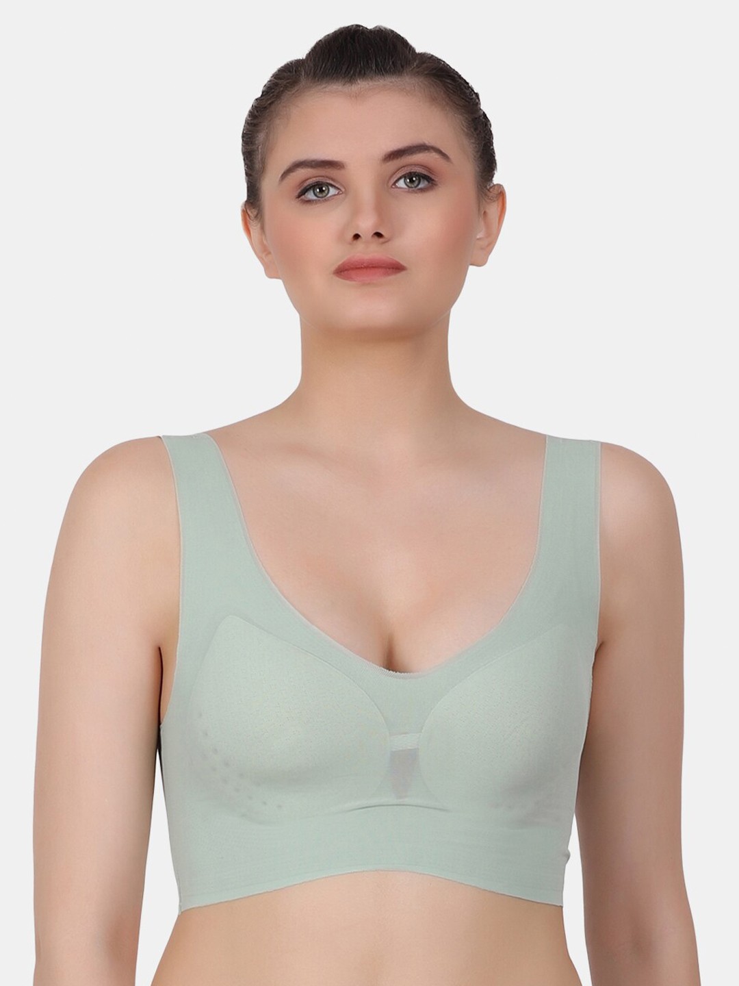 

Amour Secret Lightly Padded Full Coverage Bra with All Day Comfort, Green