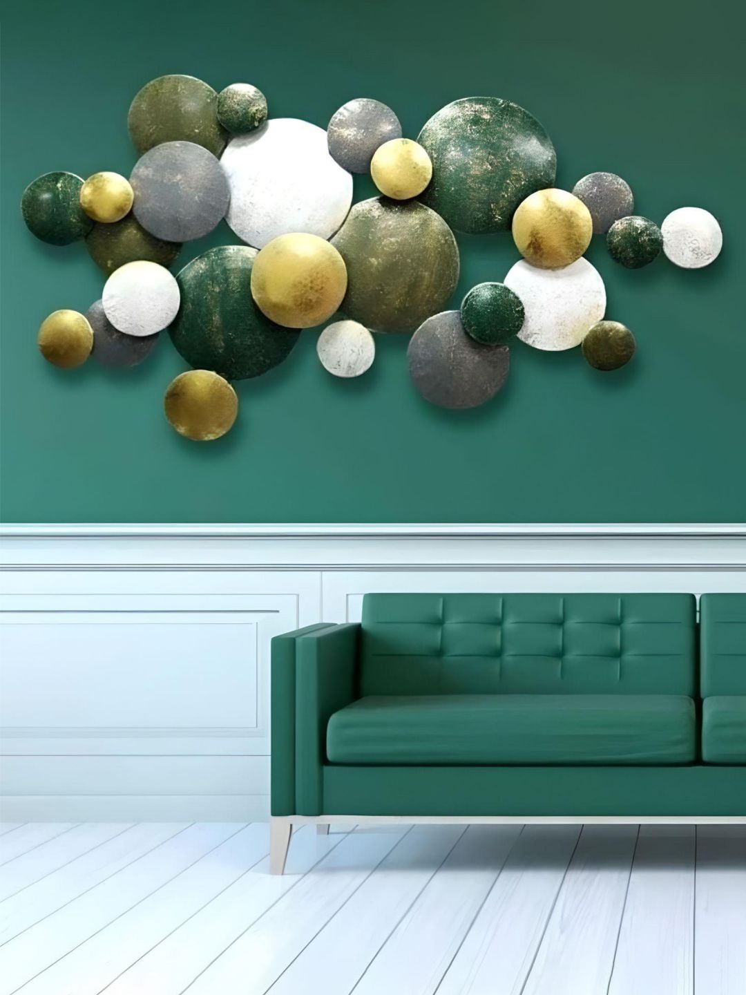

The Art House Green & White Abstract Wall Decor
