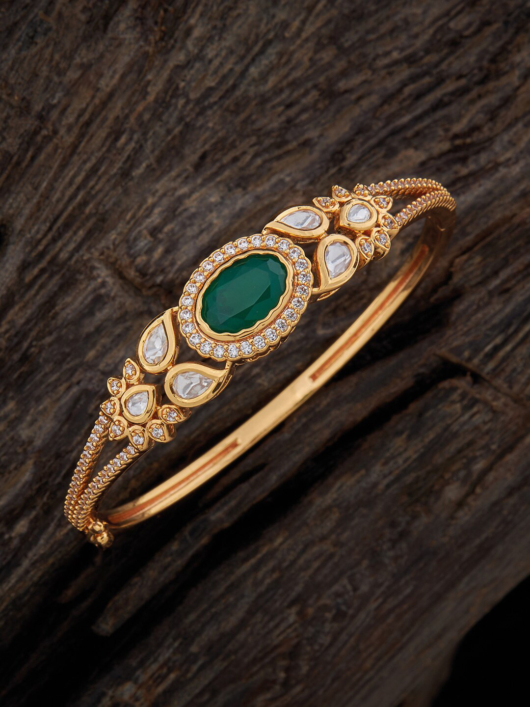 

Kushal's Fashion Jewellery Bangle-Style Bracelet, Gold
