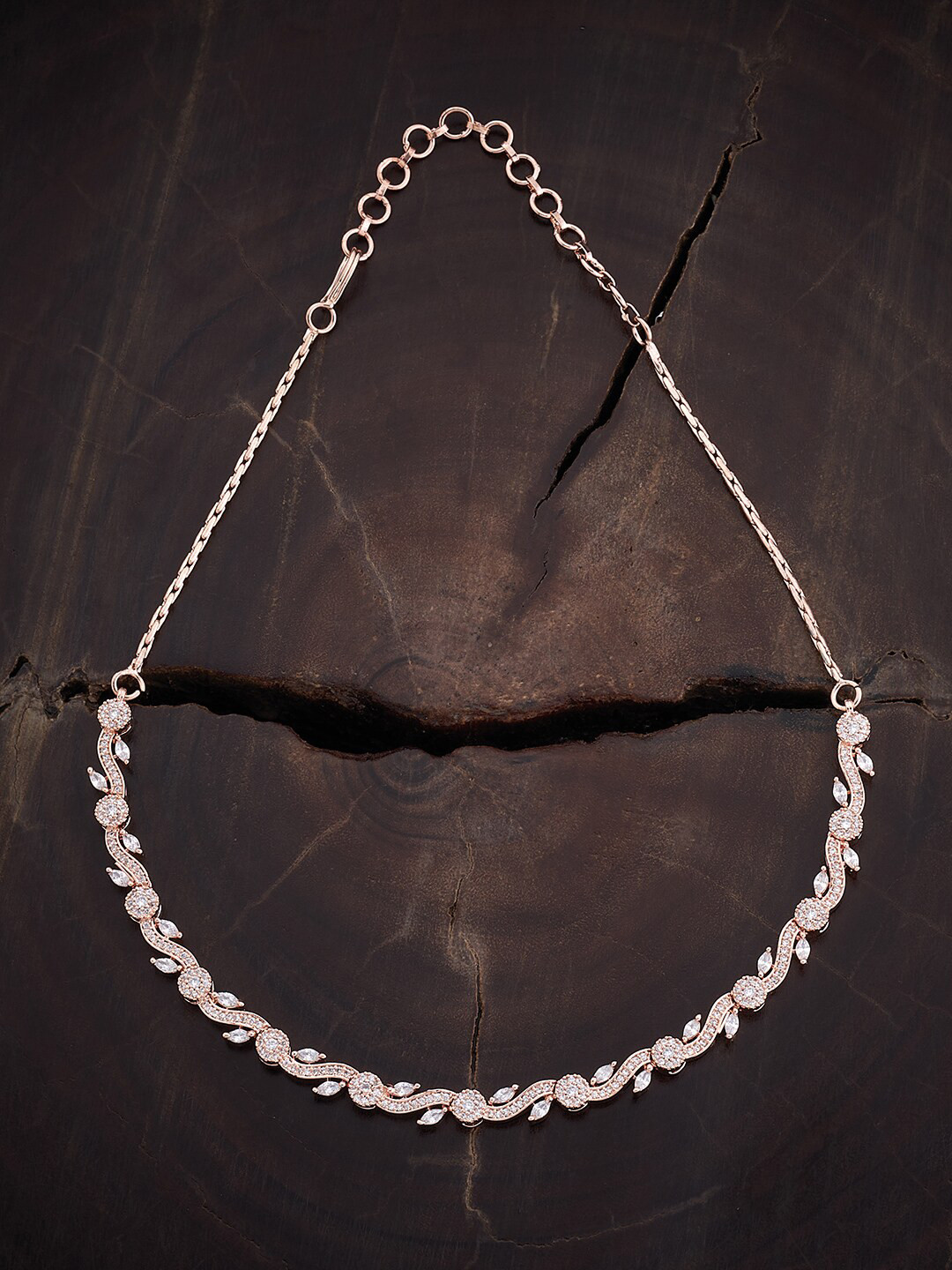 

Kushal's Fashion Jewellery Rose Gold-Plated Necklace