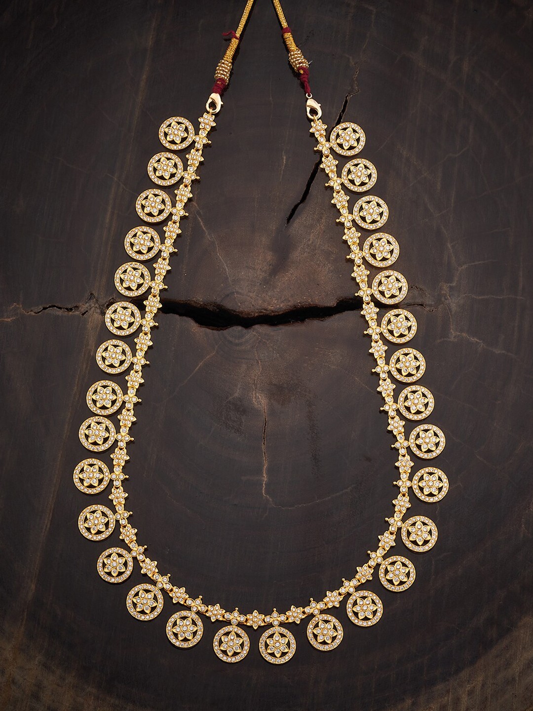 

Kushal's Fashion Jewellery Gold-Plated Silver Ethnic Temple Necklace