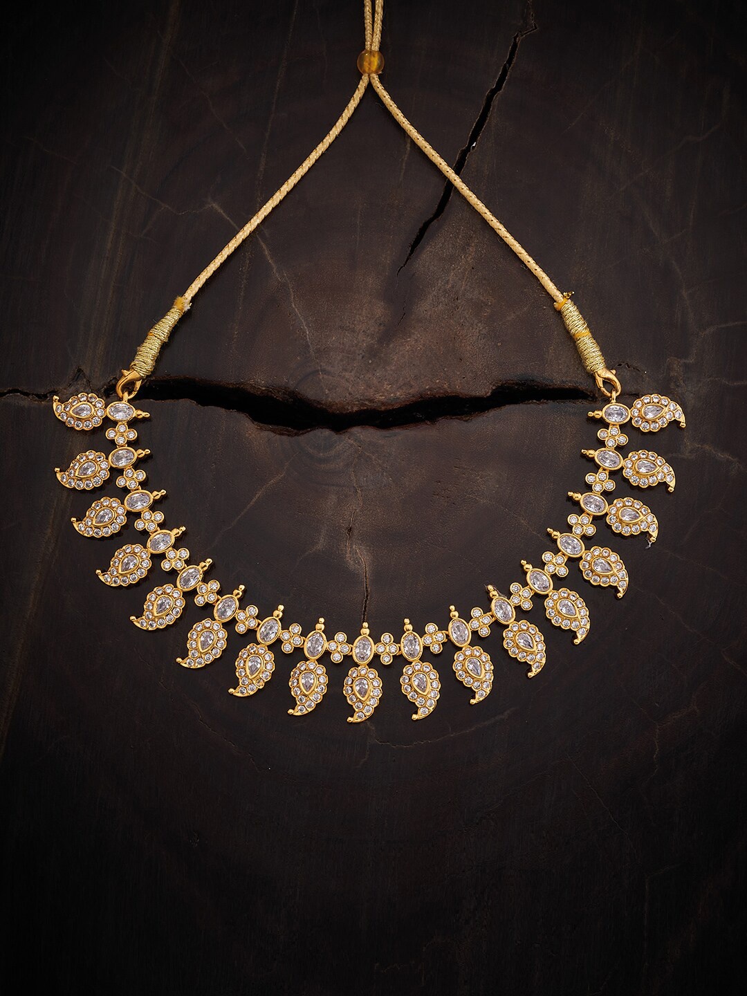 

Kushal's Fashion Jewellery Gold-Plated Temple Necklace
