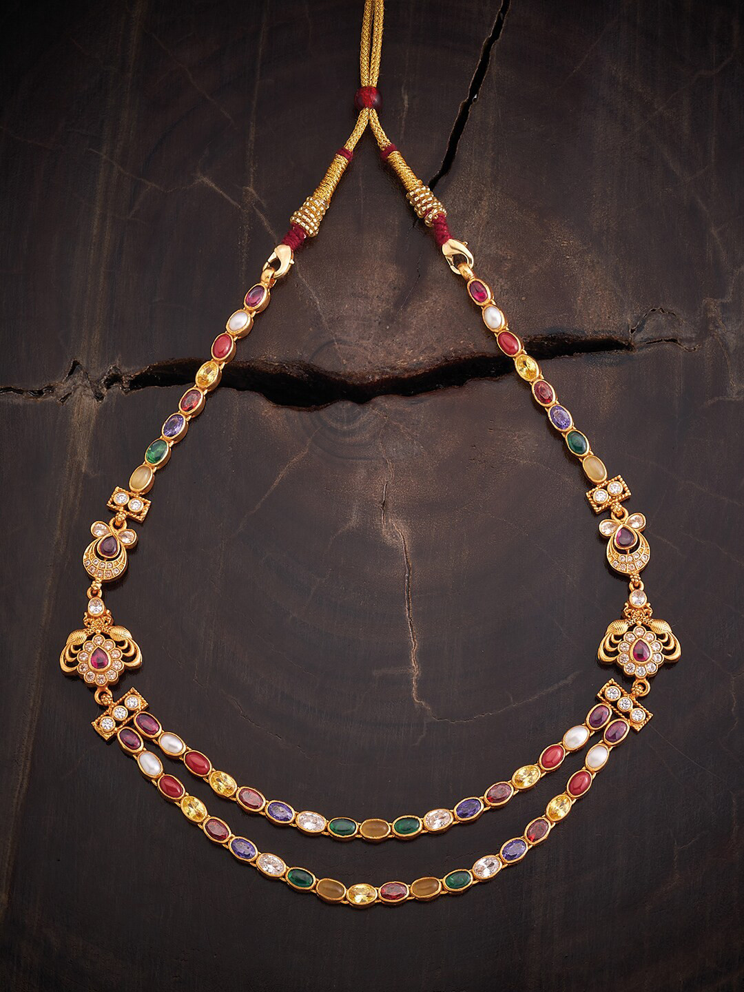 

Kushal's Fashion Jewellery Gold-Plated Temple Necklace