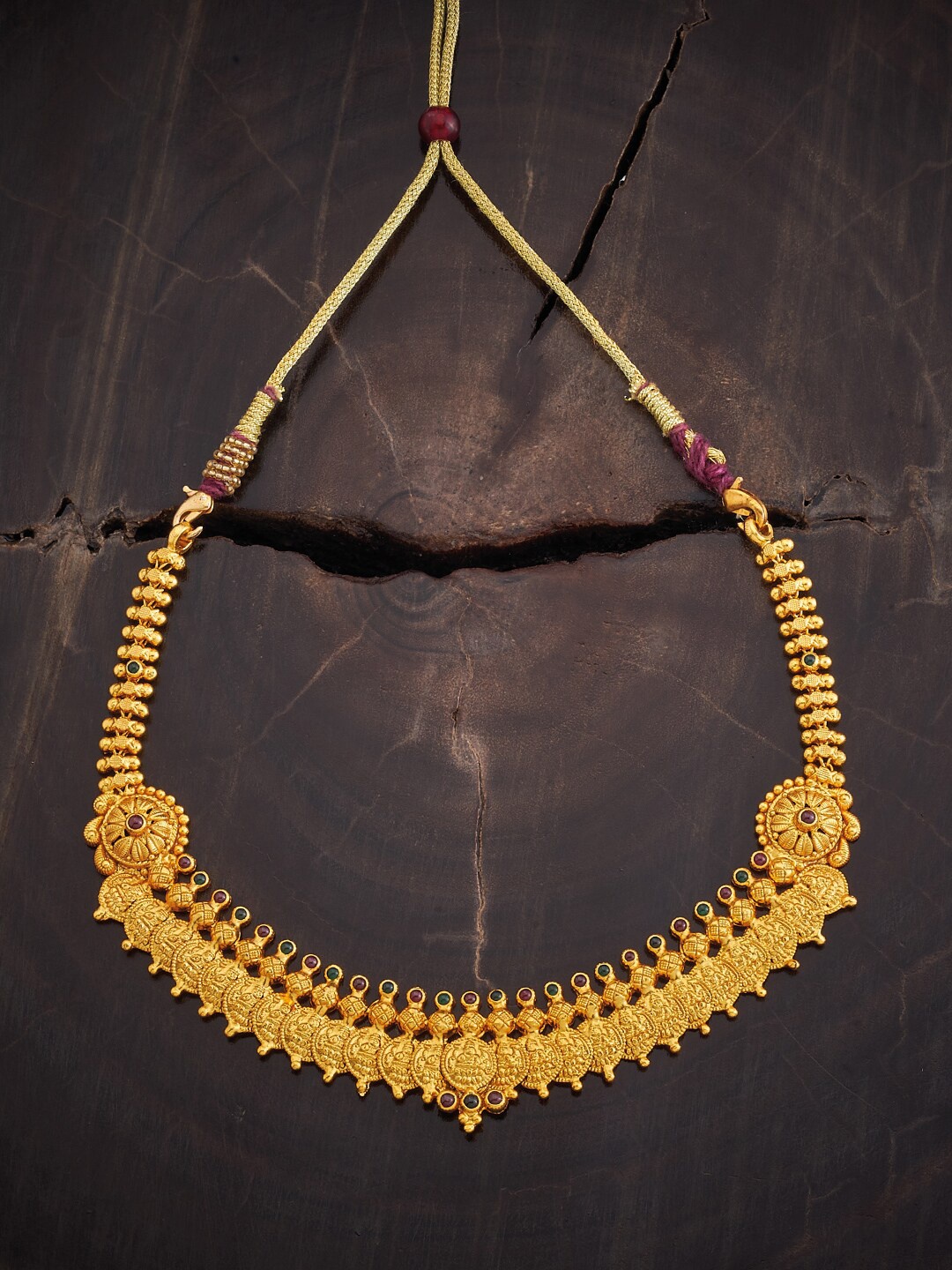

Kushal's Fashion Jewellery 92.5 Pure Silver Necklace, Gold