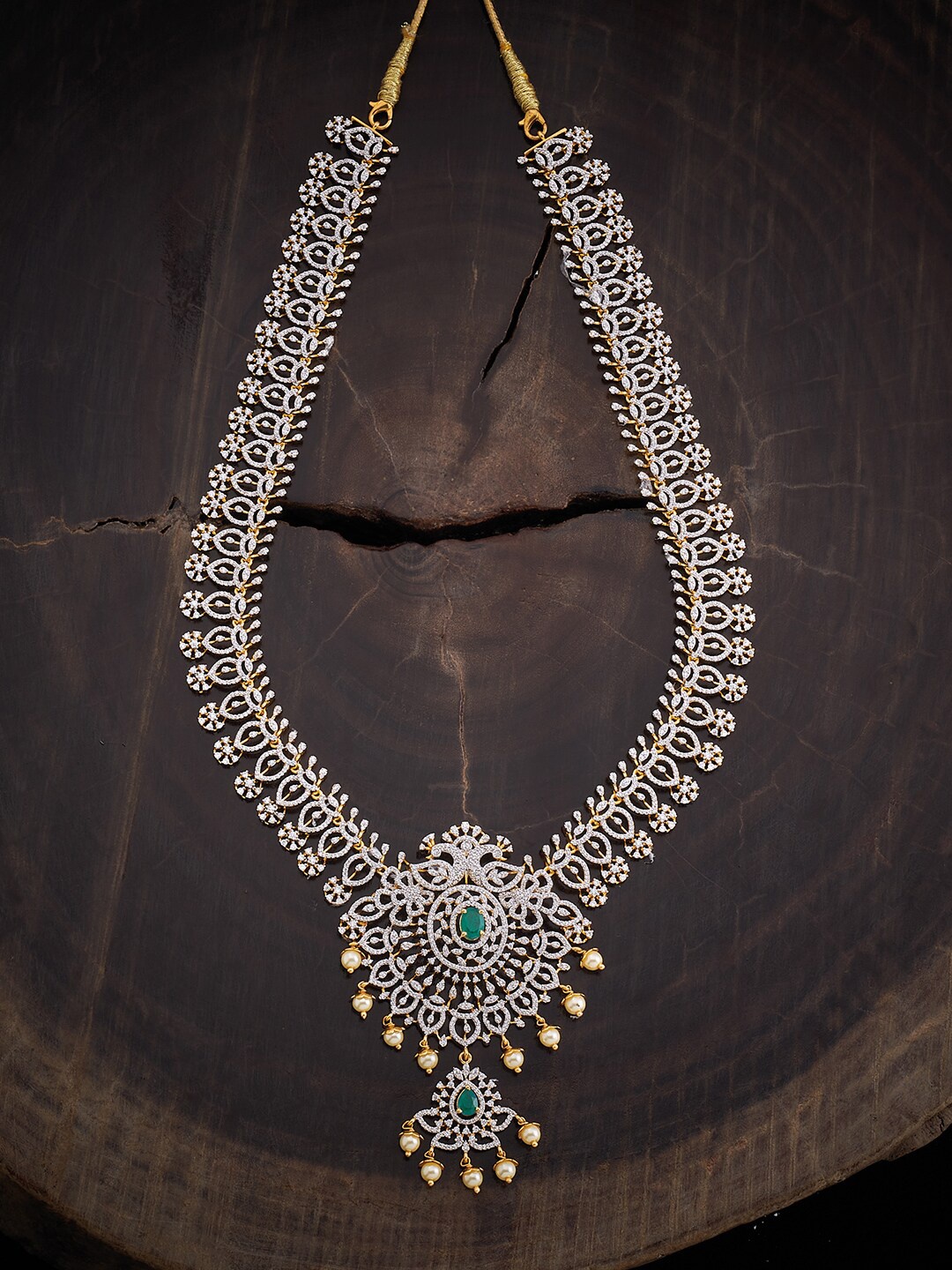 

Kushal's Fashion Jewellery 92.5 Pure Silver Necklace, Gold
