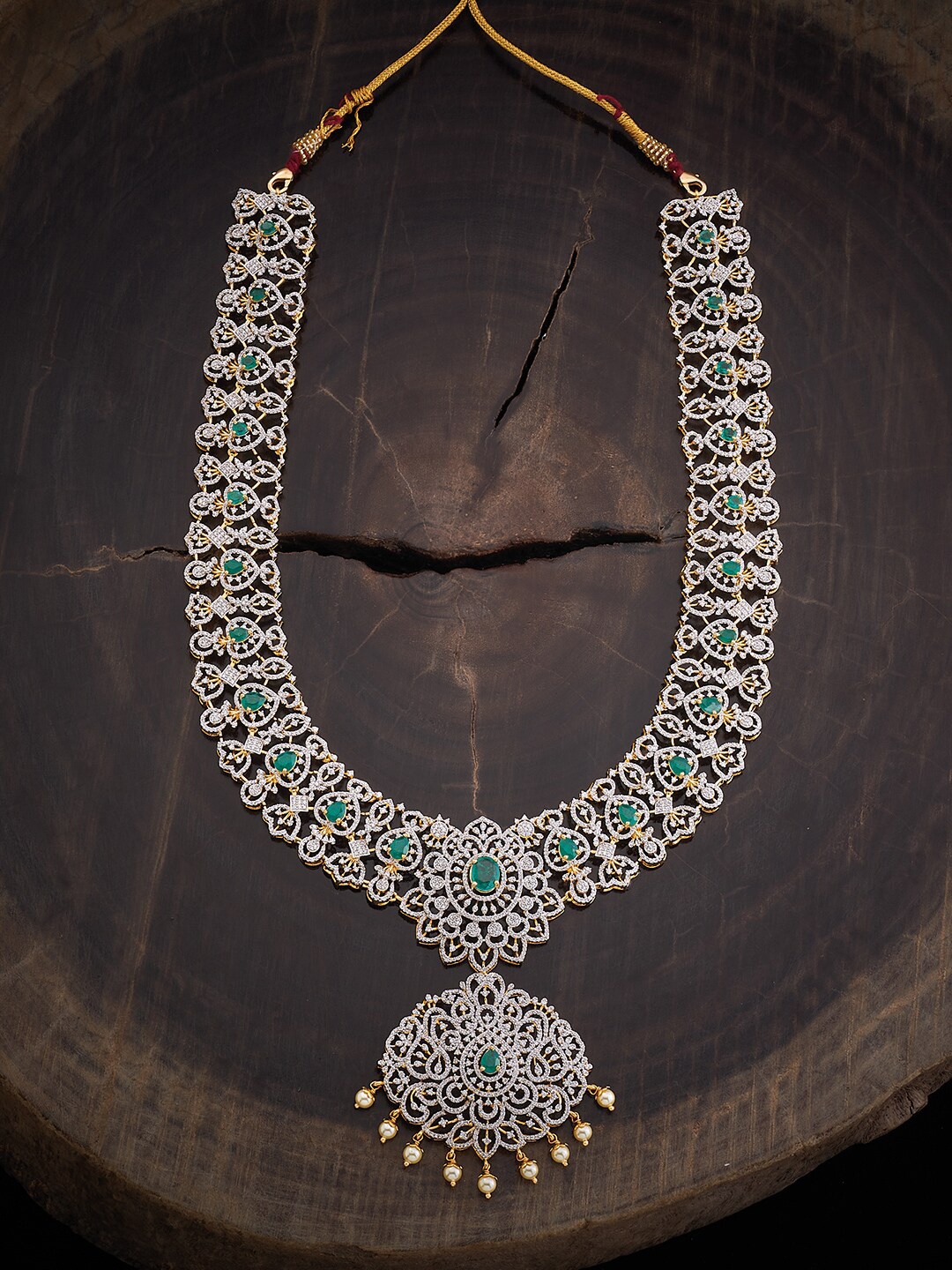 

Kushal's Fashion Jewellery Rose Gold-Plated Cubic Zirconia Necklace