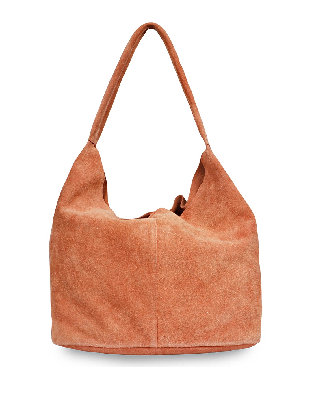 

Favore Structured Leather Hobo Bag, Tan