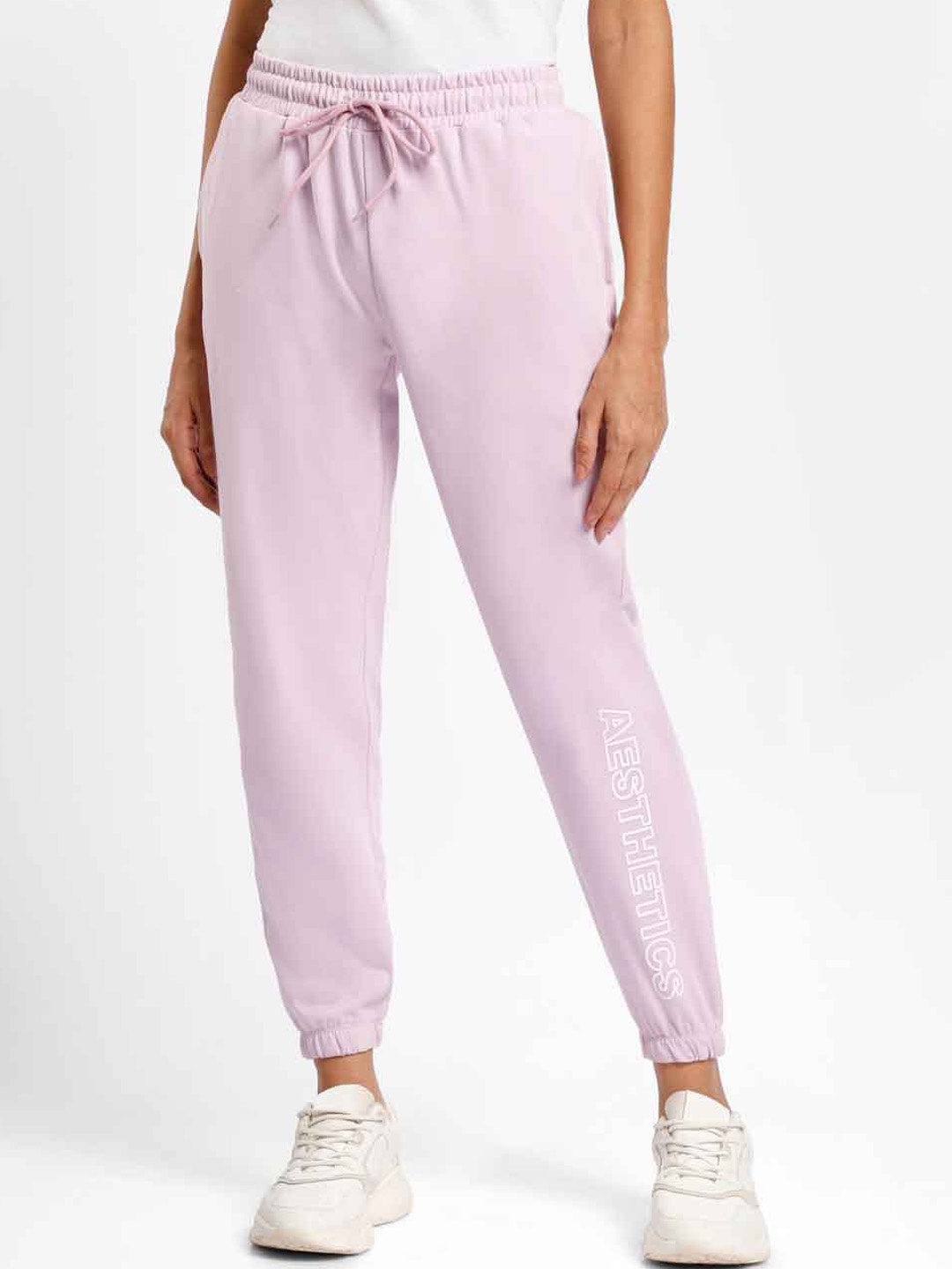 

NOBERO Women Mid-Rise Joggers, Lavender