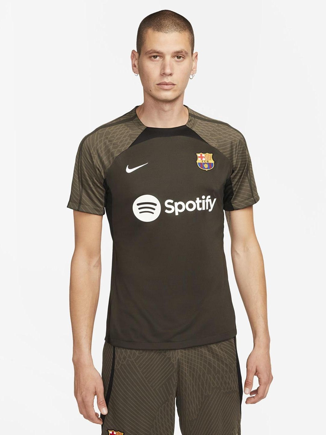 

Nike Men F.C. Barcelona Strike Dri-Fit Football T-Shirt, Brown