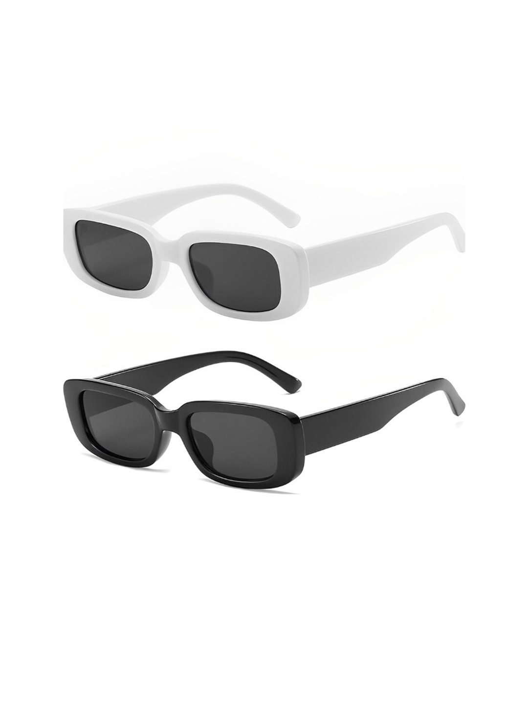 

Kastner Set of 2 Wayfarer Sunglasses with UV Protected Lens, Black