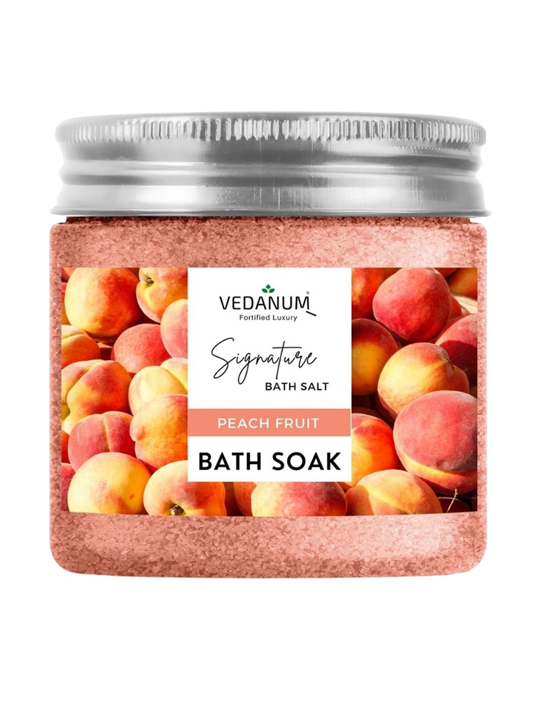 

VEDANUM Fortified Luxury Signature Bath Soak Salts 200 gm - Peach Fruit