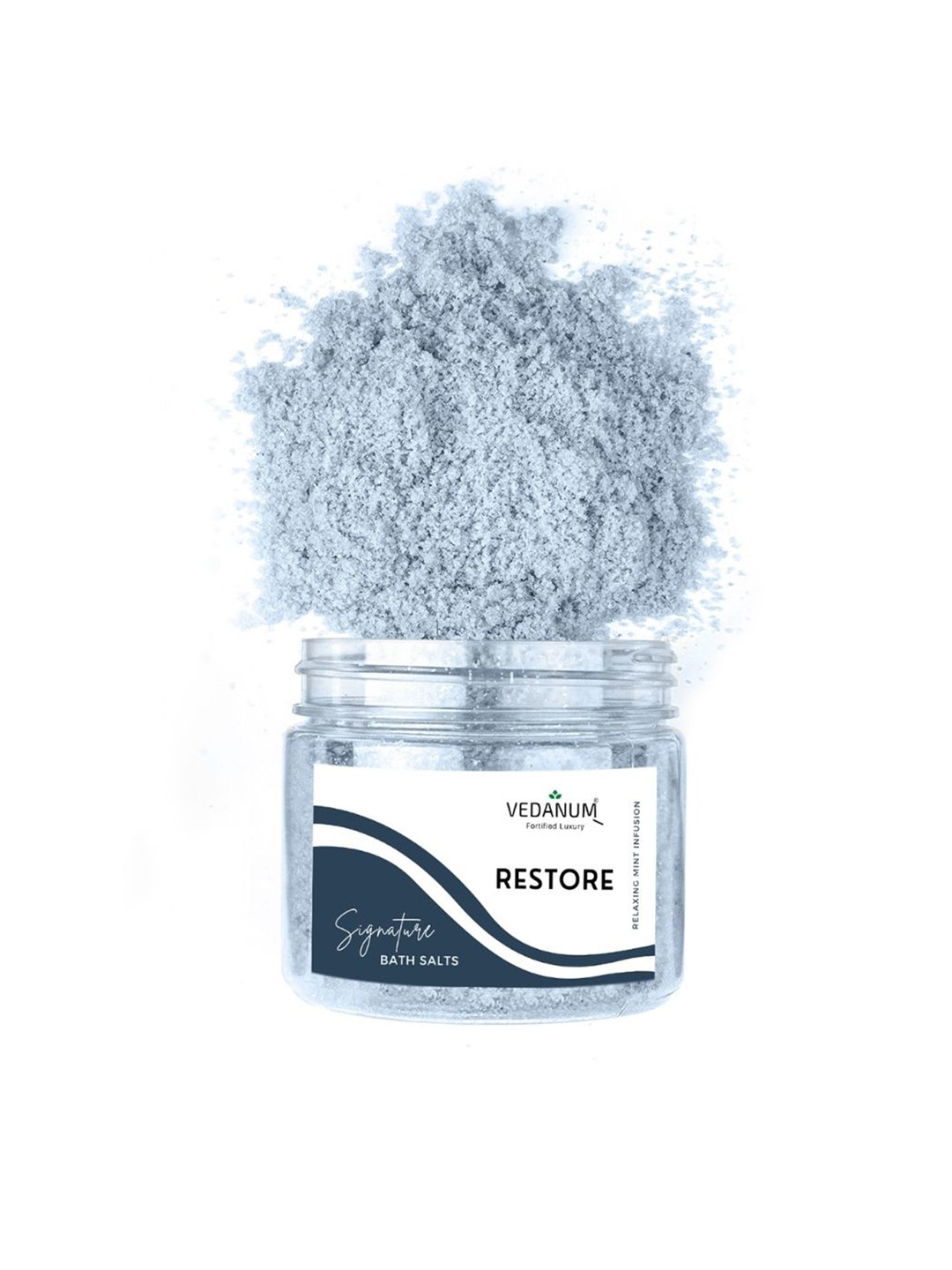 

VEDANUM Fortified Luxury Signature Bath Salts 200 gm - Restore, Blue