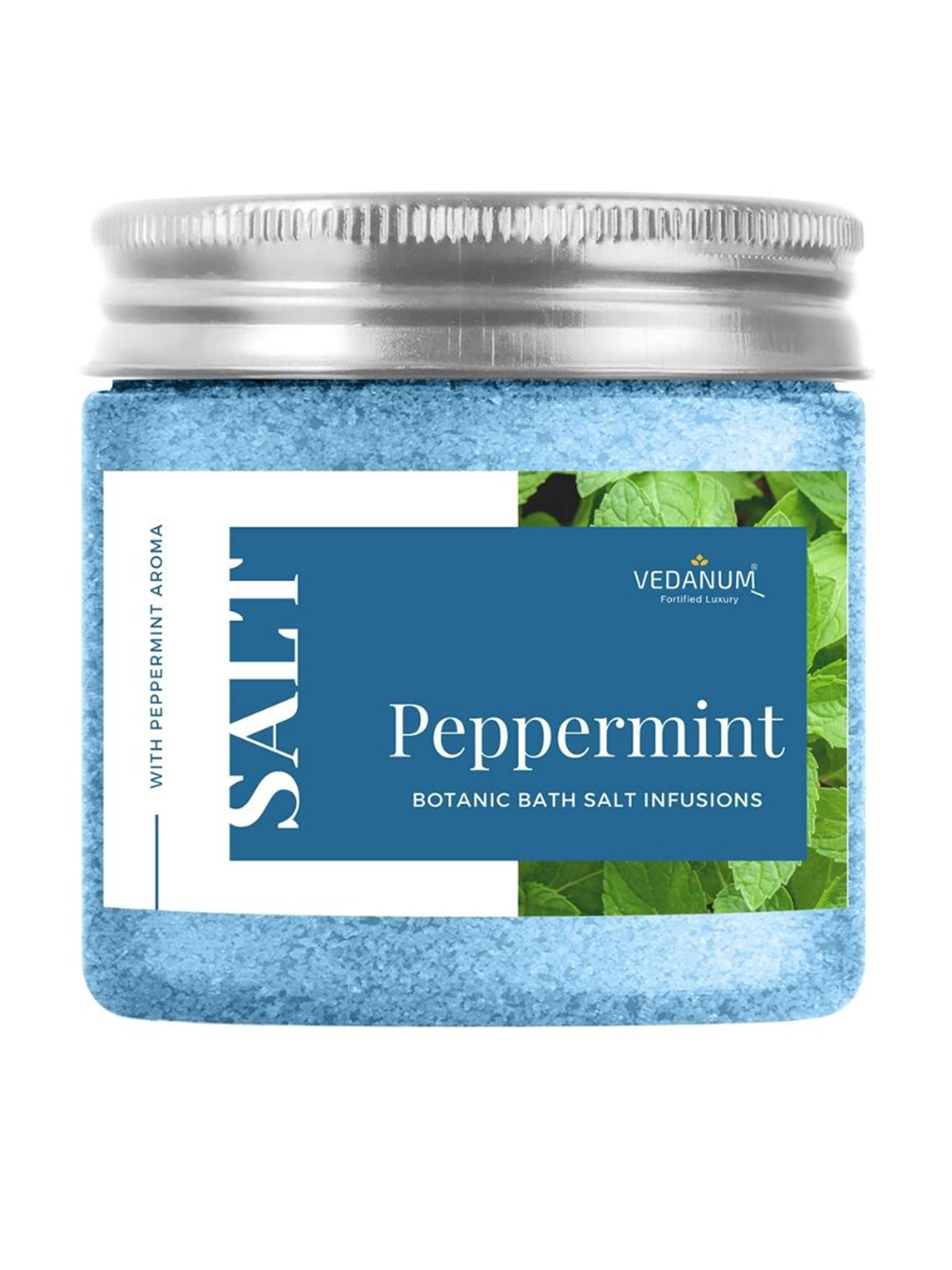 

VEDANUM Aromatic Peppermint Bath Salt for Skin Nourishment - 200 gm, Blue