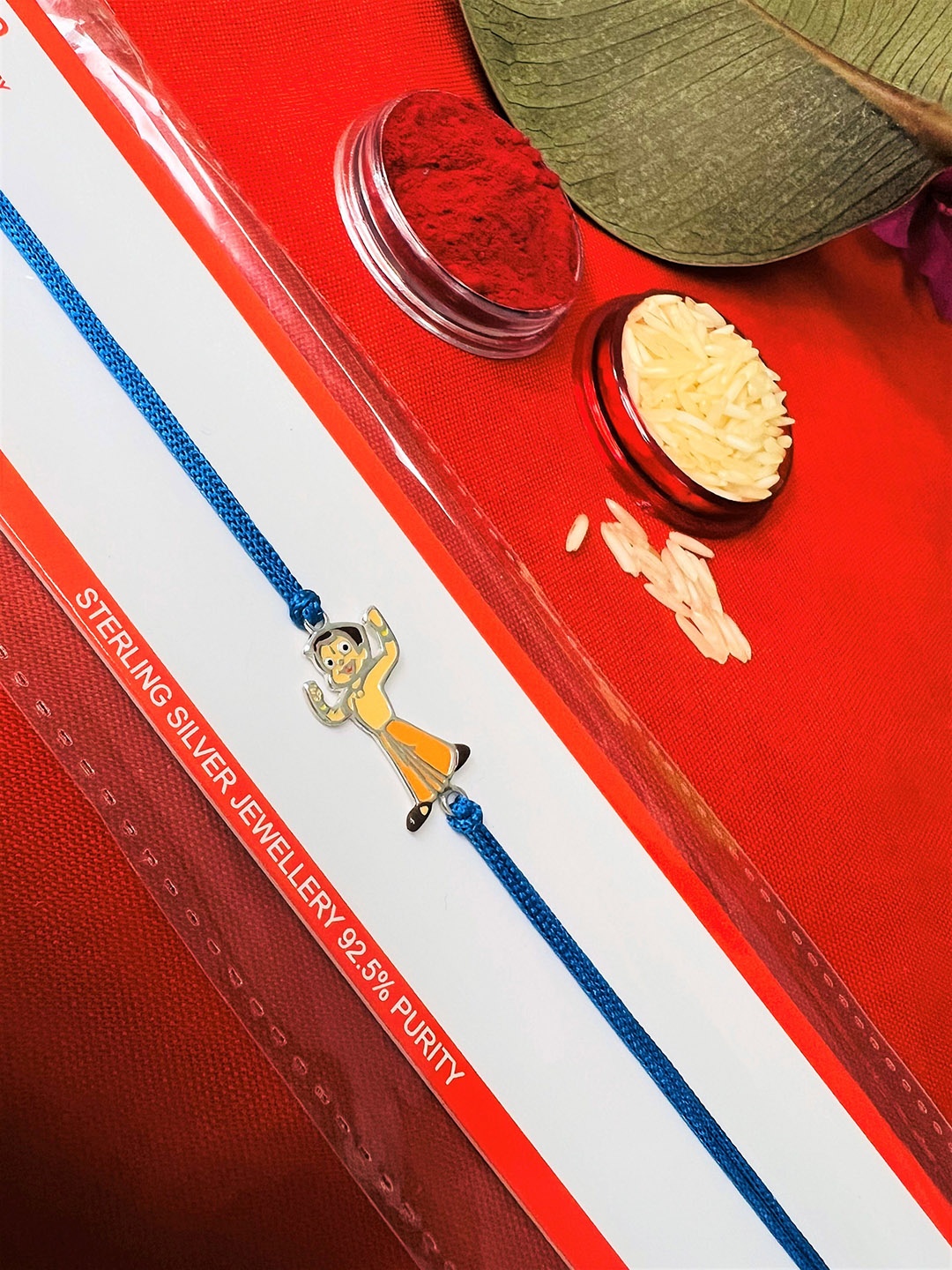 

Arte Jewels Kids Chota Bheam Thread Rakhi, Silver